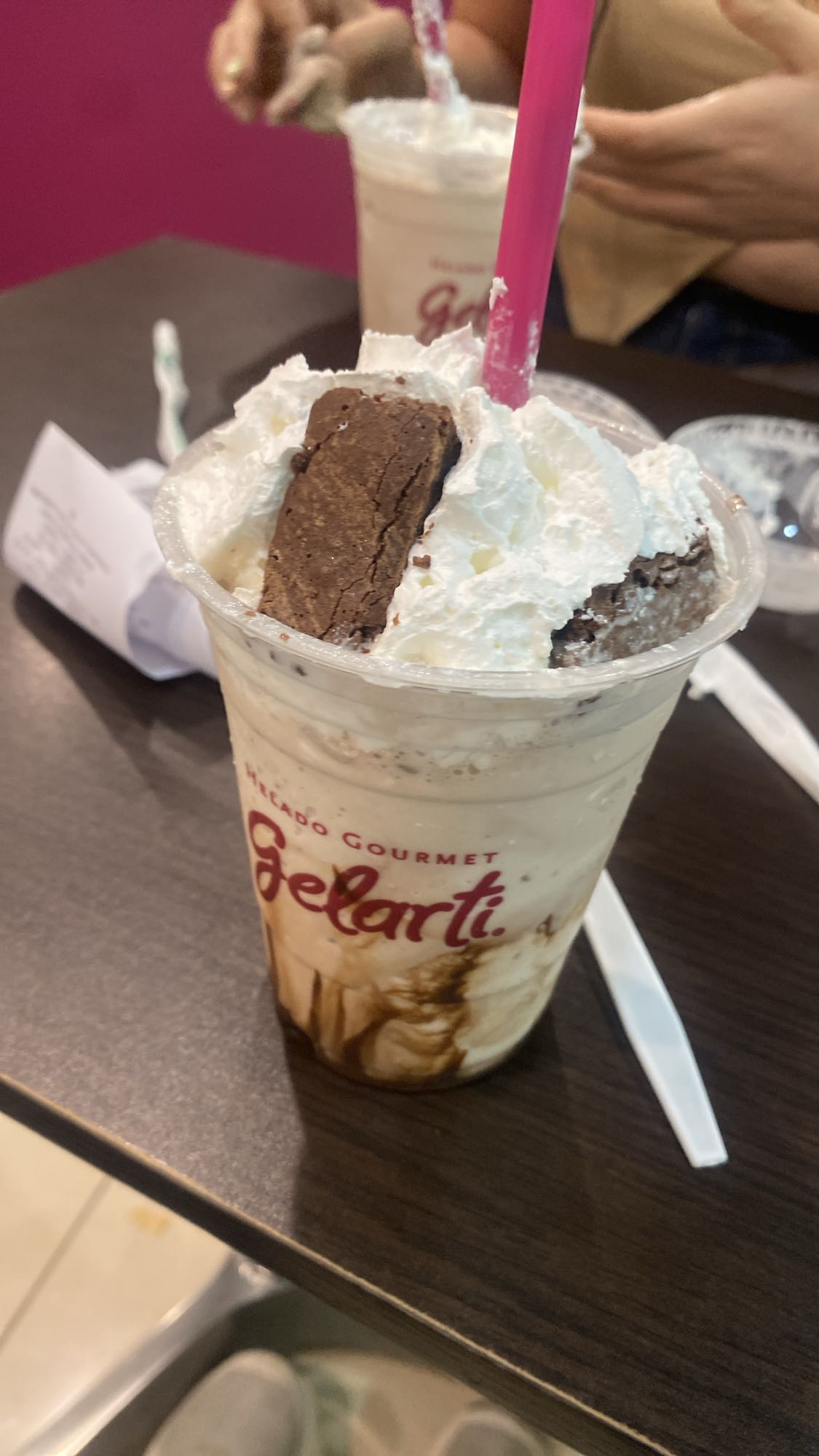 Malteada con brownie