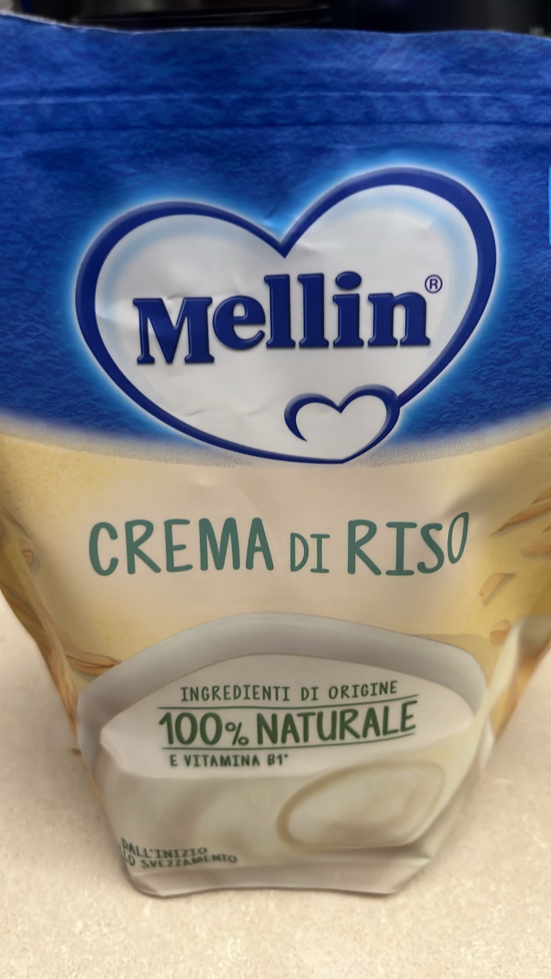 Crema di riso Mellin