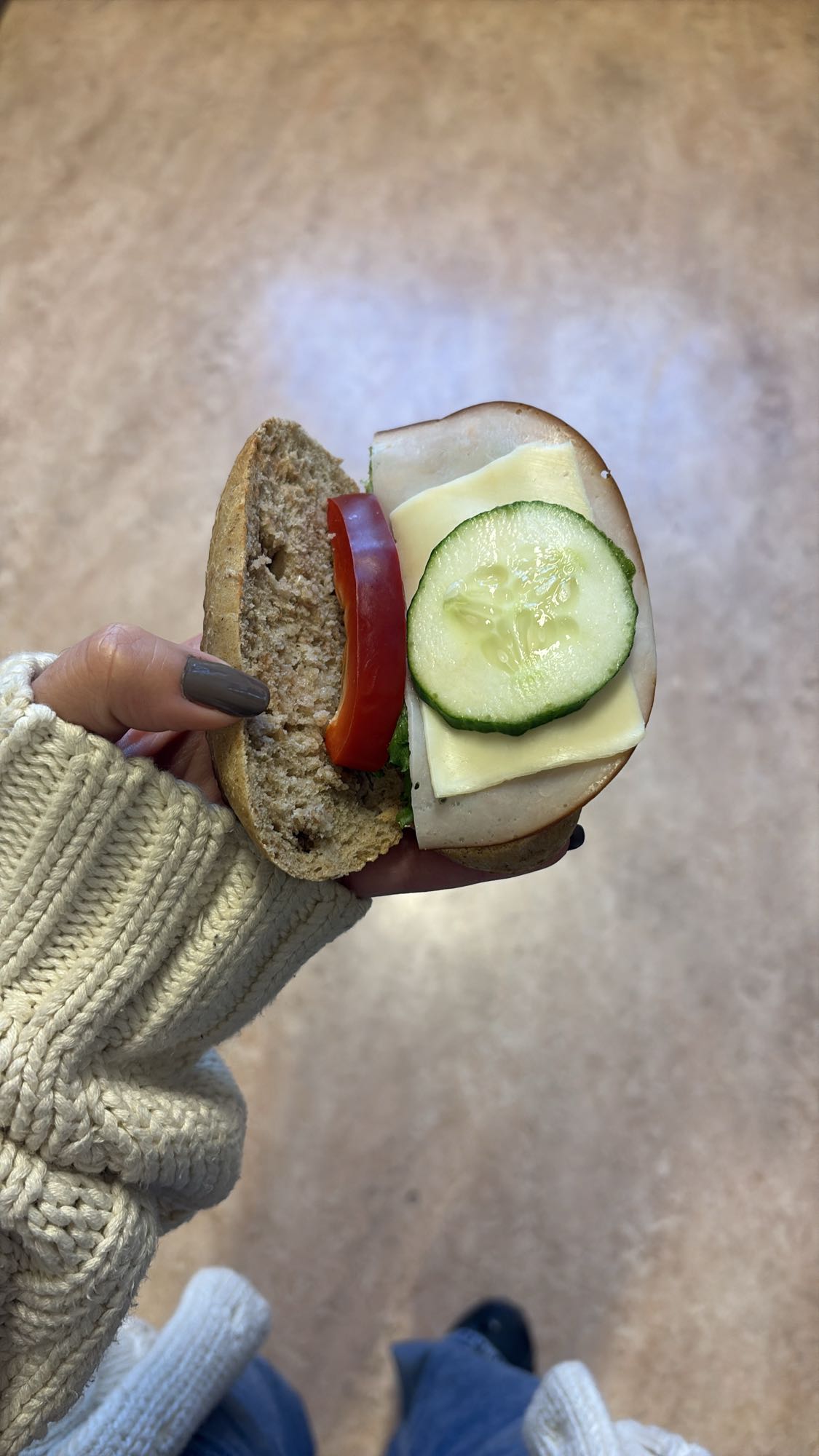 Smörgås med ost & grönsaker