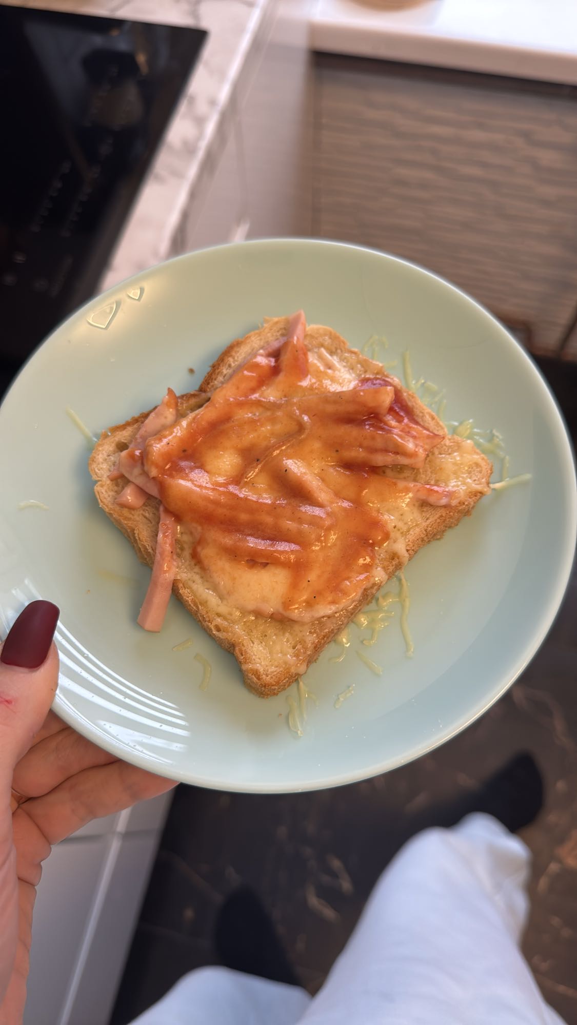 Горячий бутерброд с ветчиной