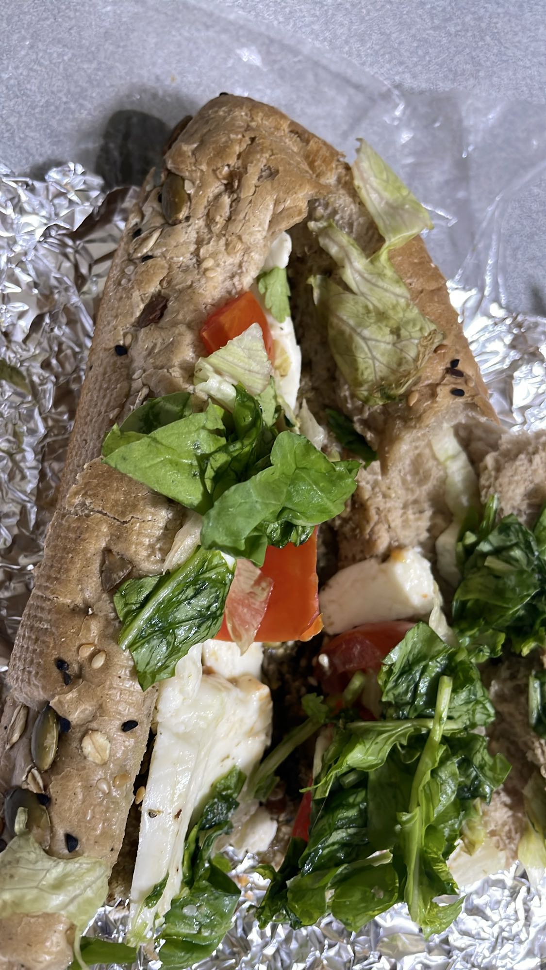 Seeded Veggie Sandwich