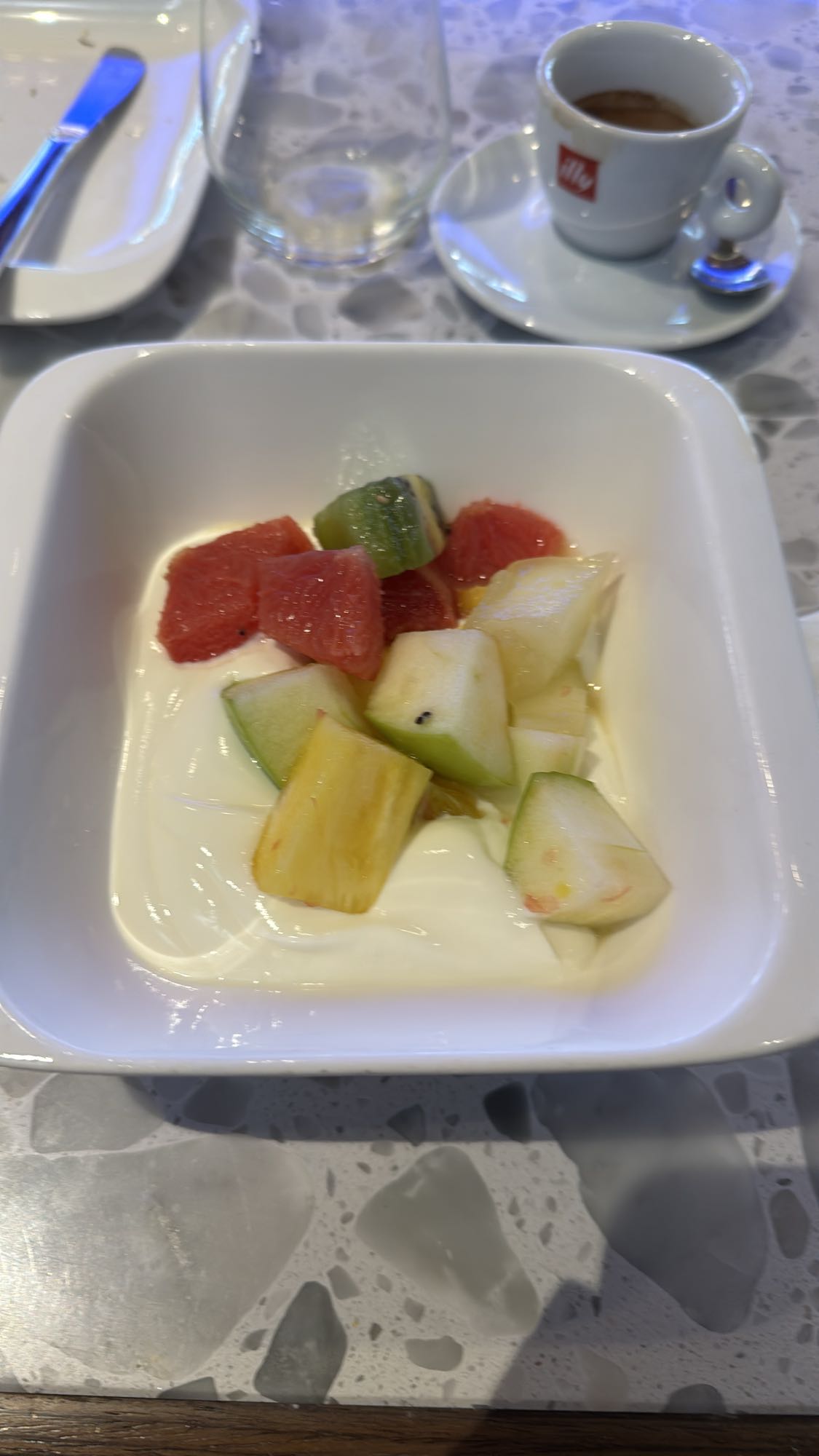 Yoğurtlu meyve kasesi