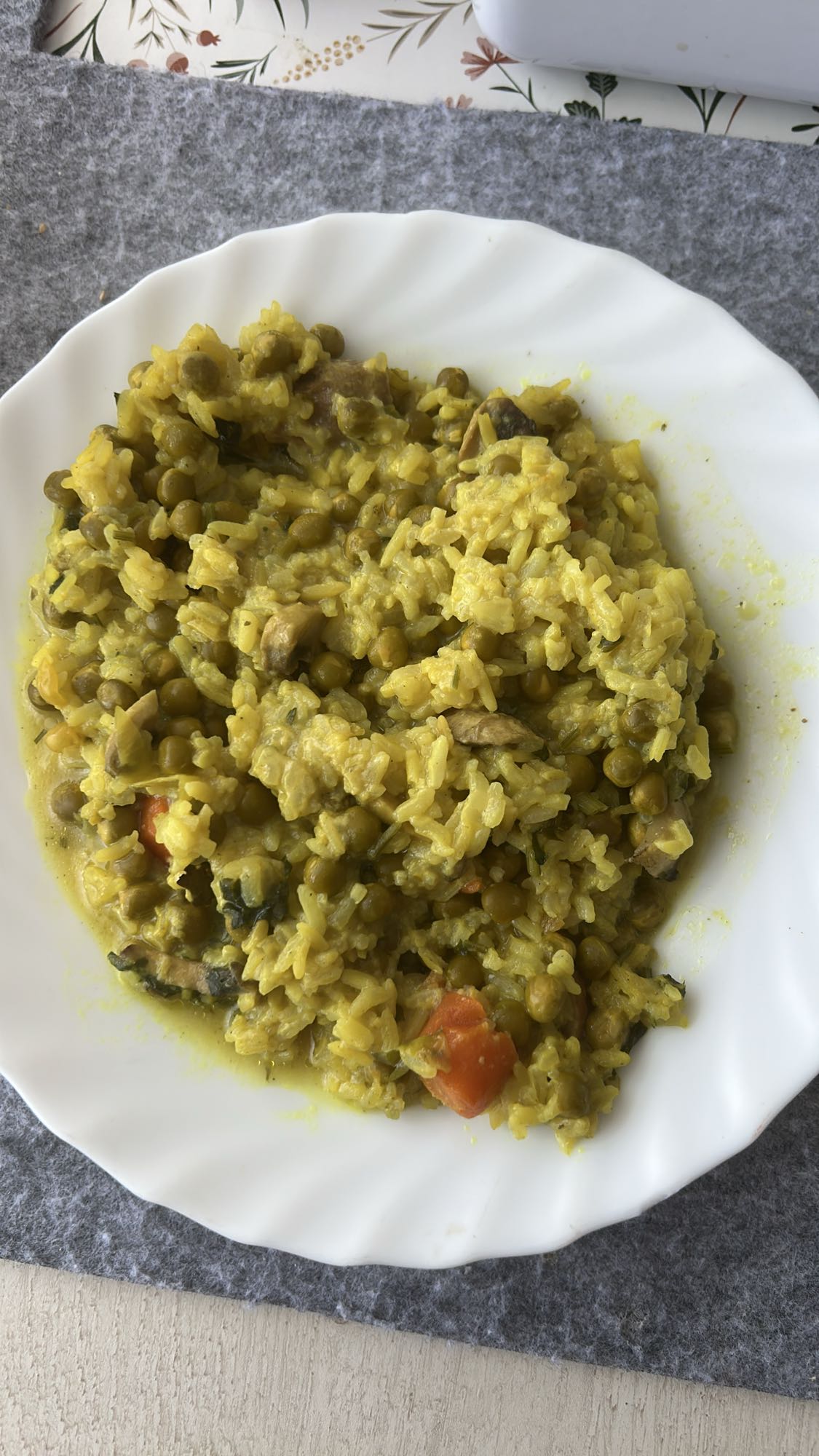 Arroz con lentejas y verduras