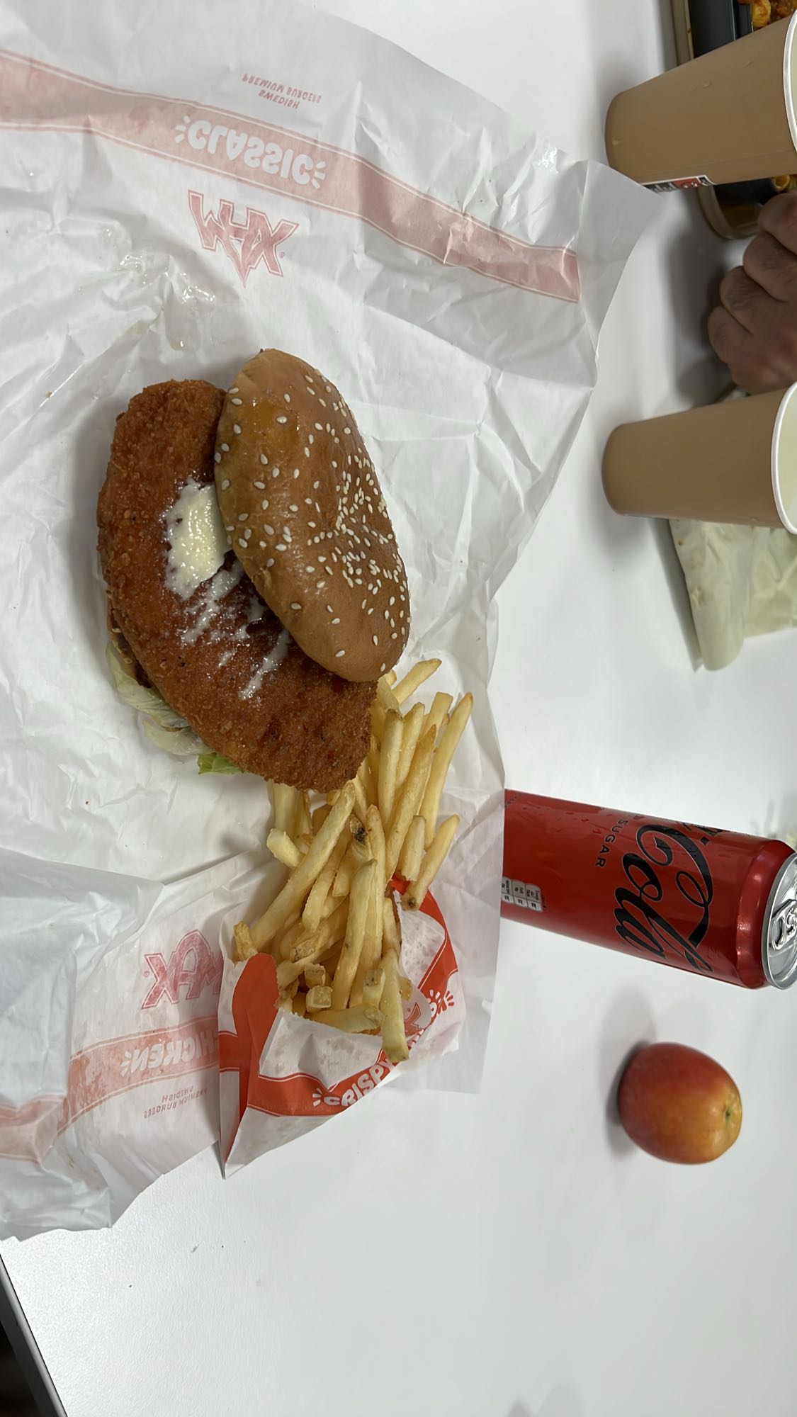 Kycklingburgare & pommes