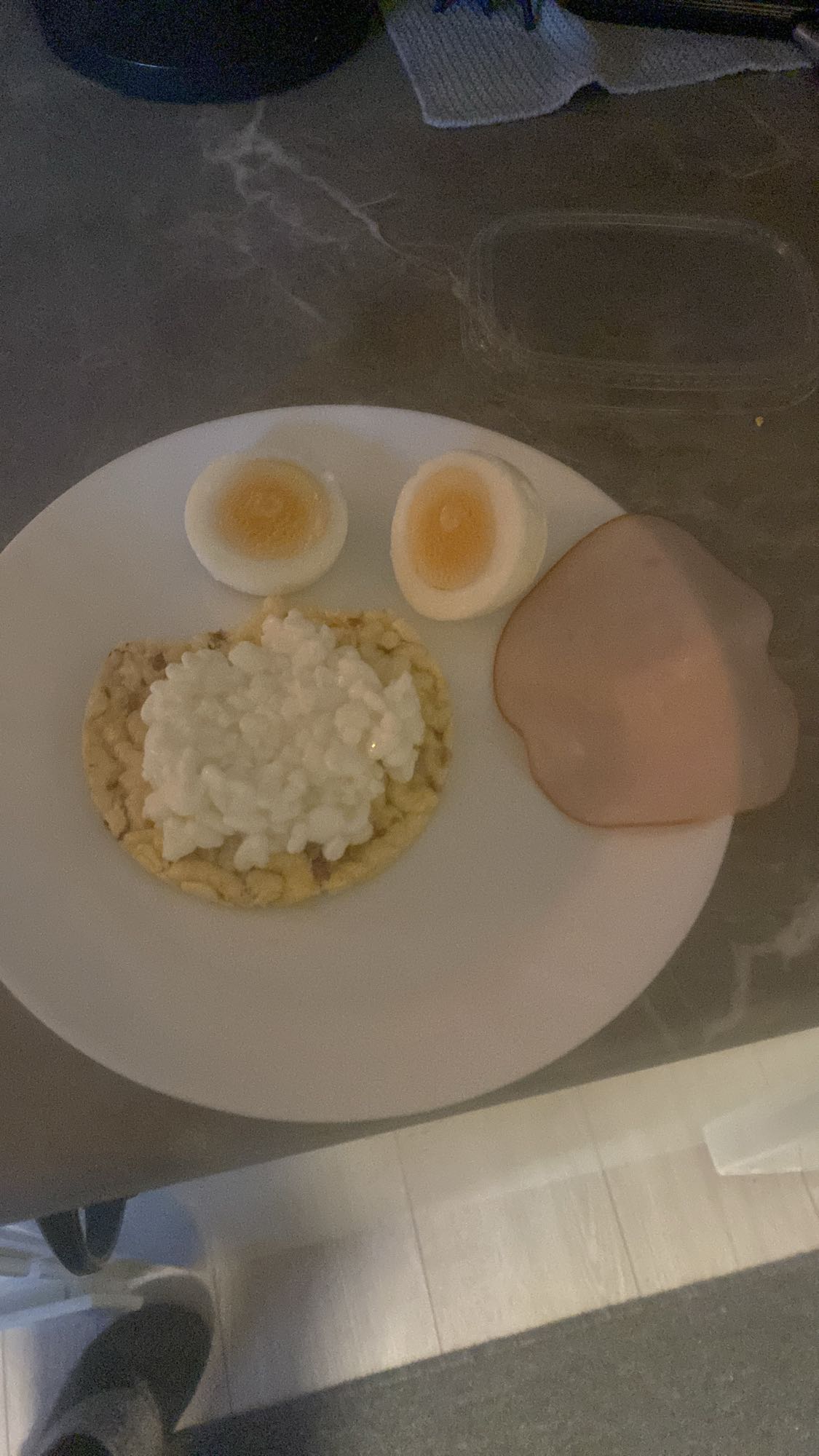 Ägg, riskaka & kalkon