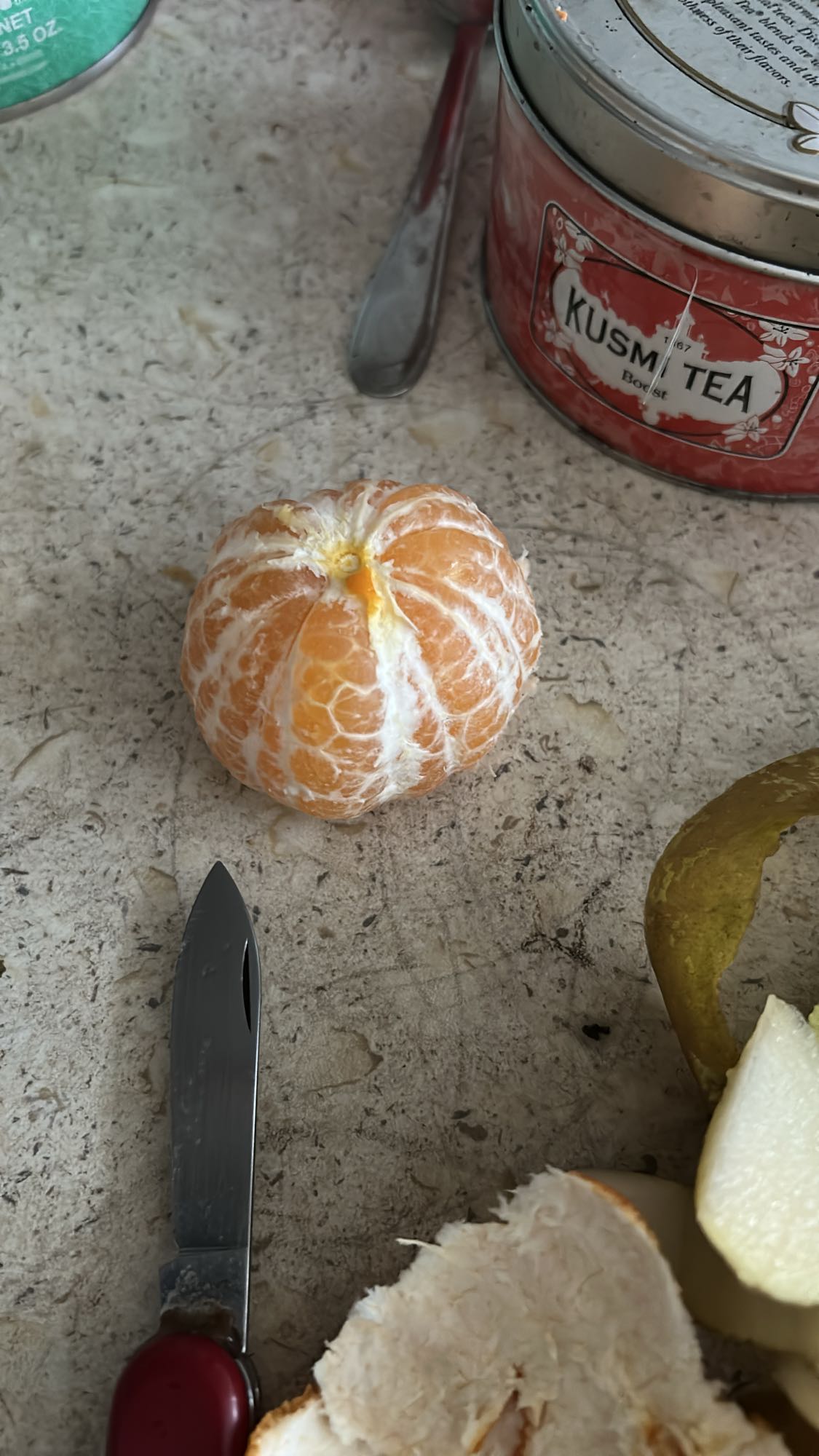 mandarine pelée