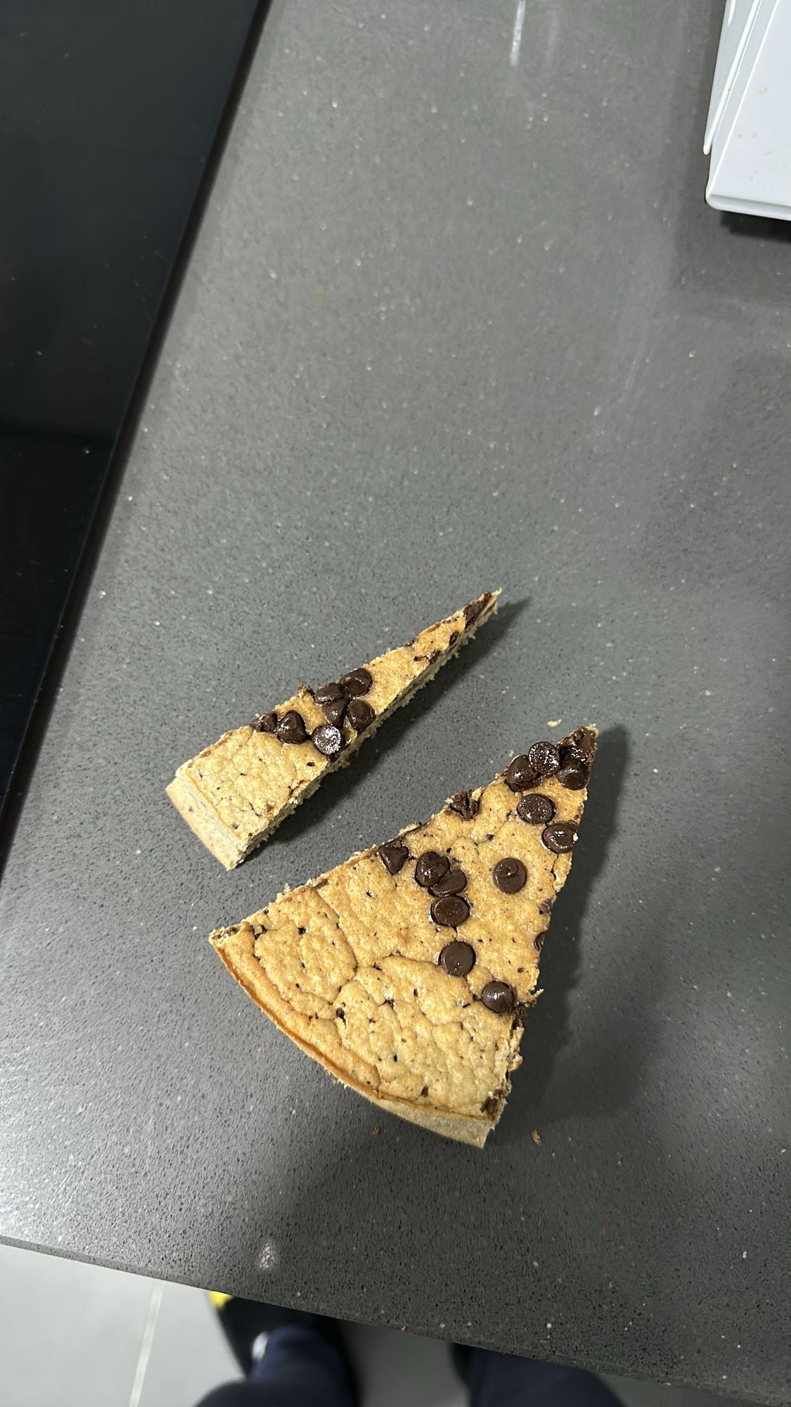 bizcocho de avena, manzana y chocolate