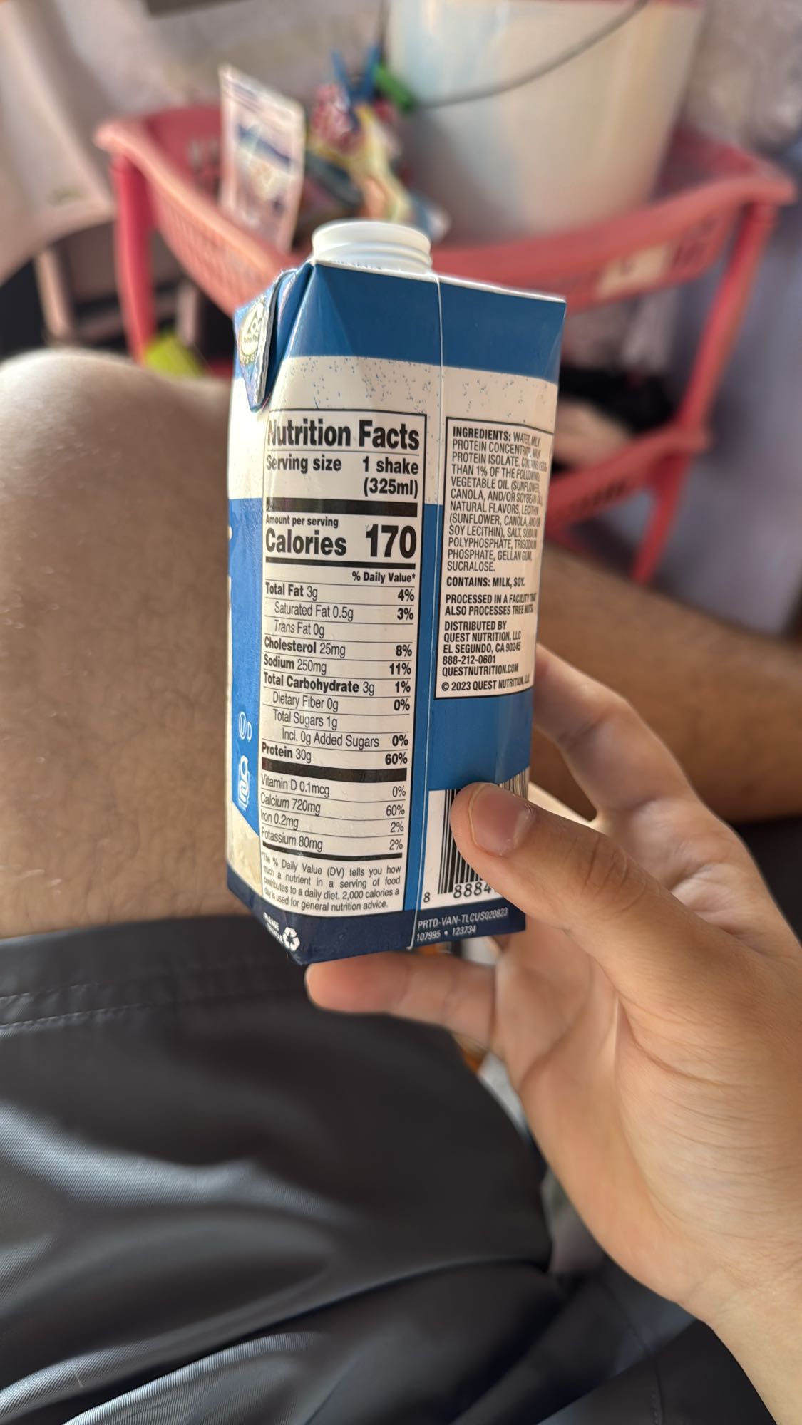 batido de proteína vainilla