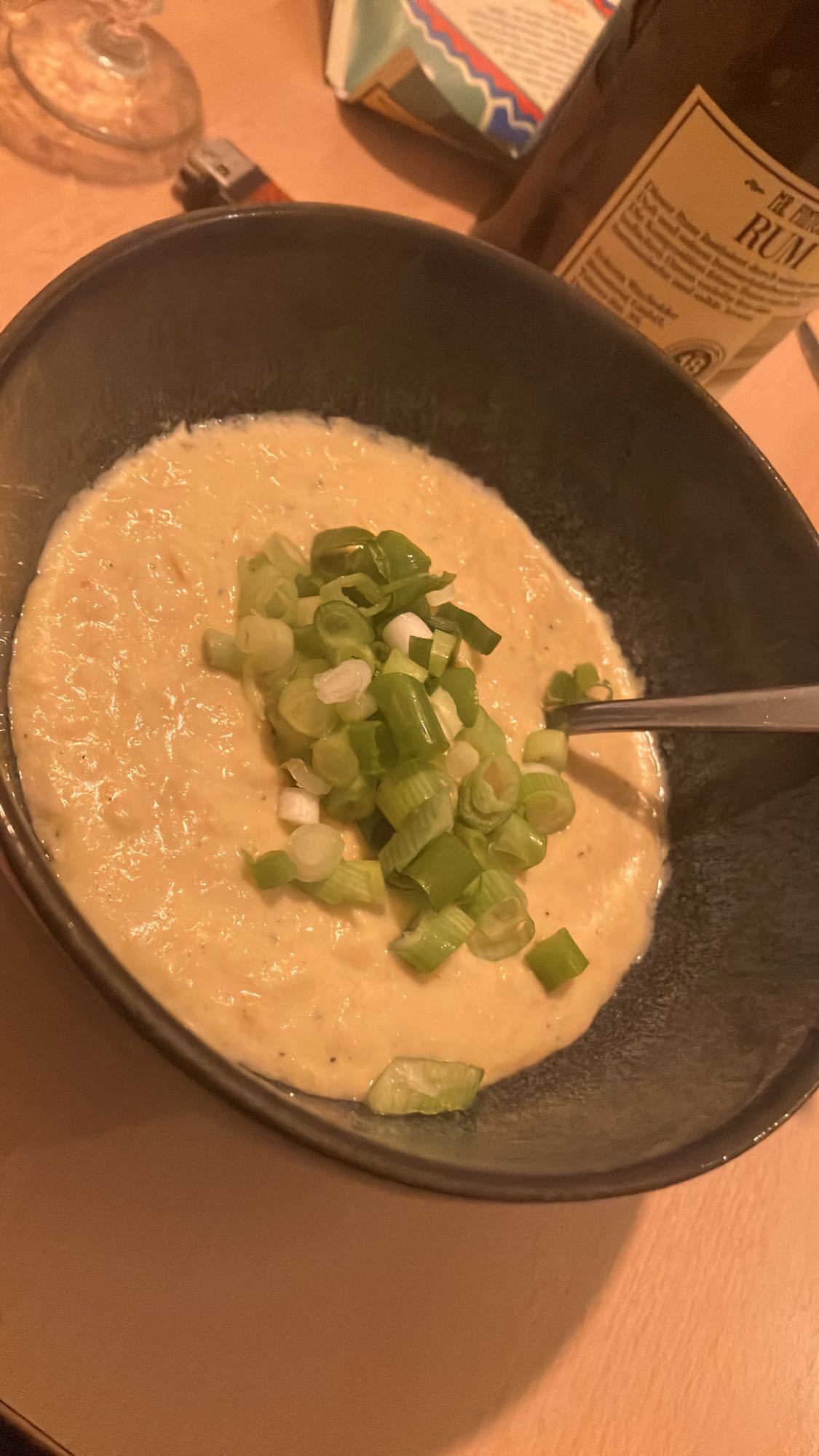 sopa cremosa de milho