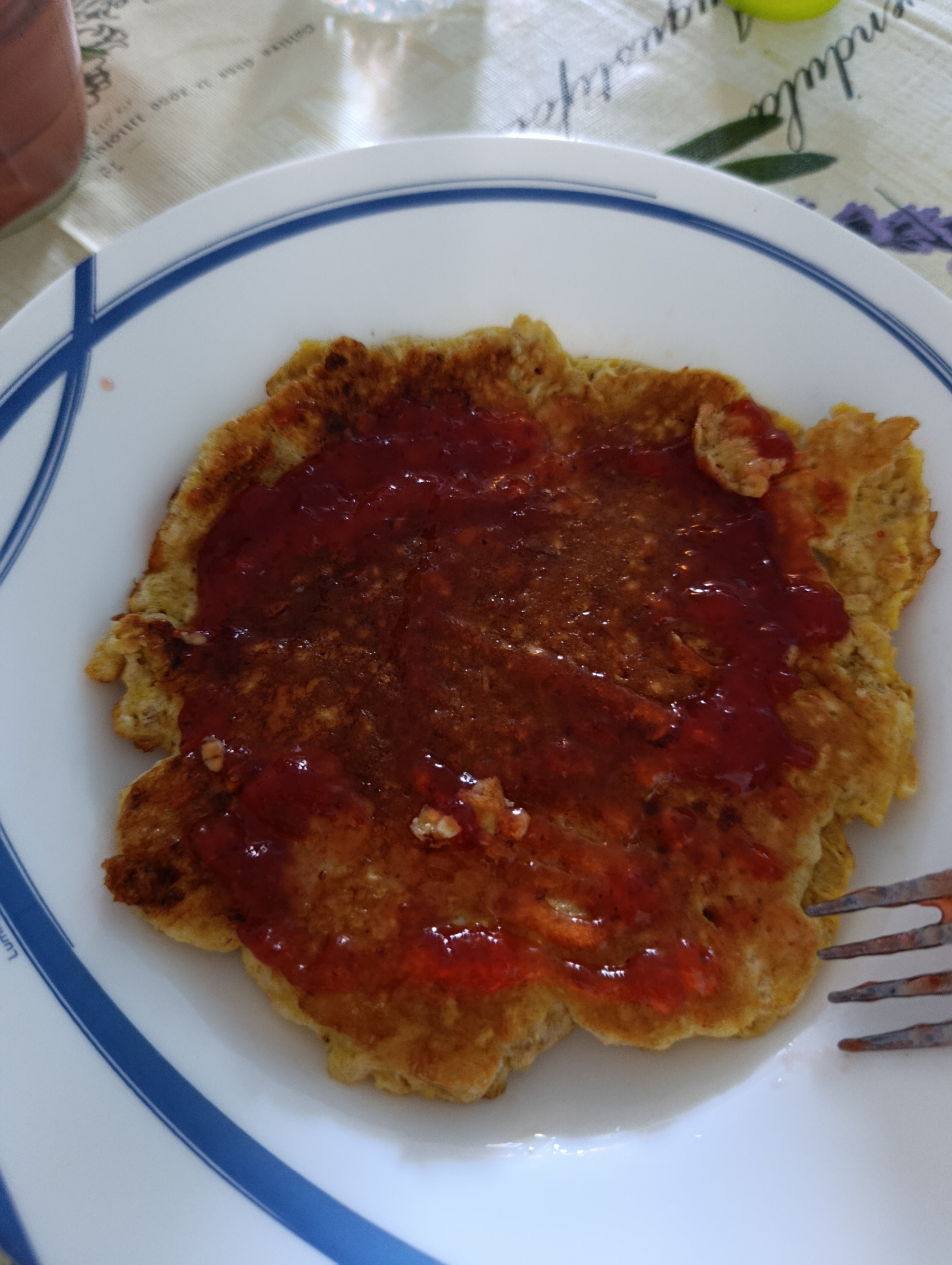 Panqueque con mermelada