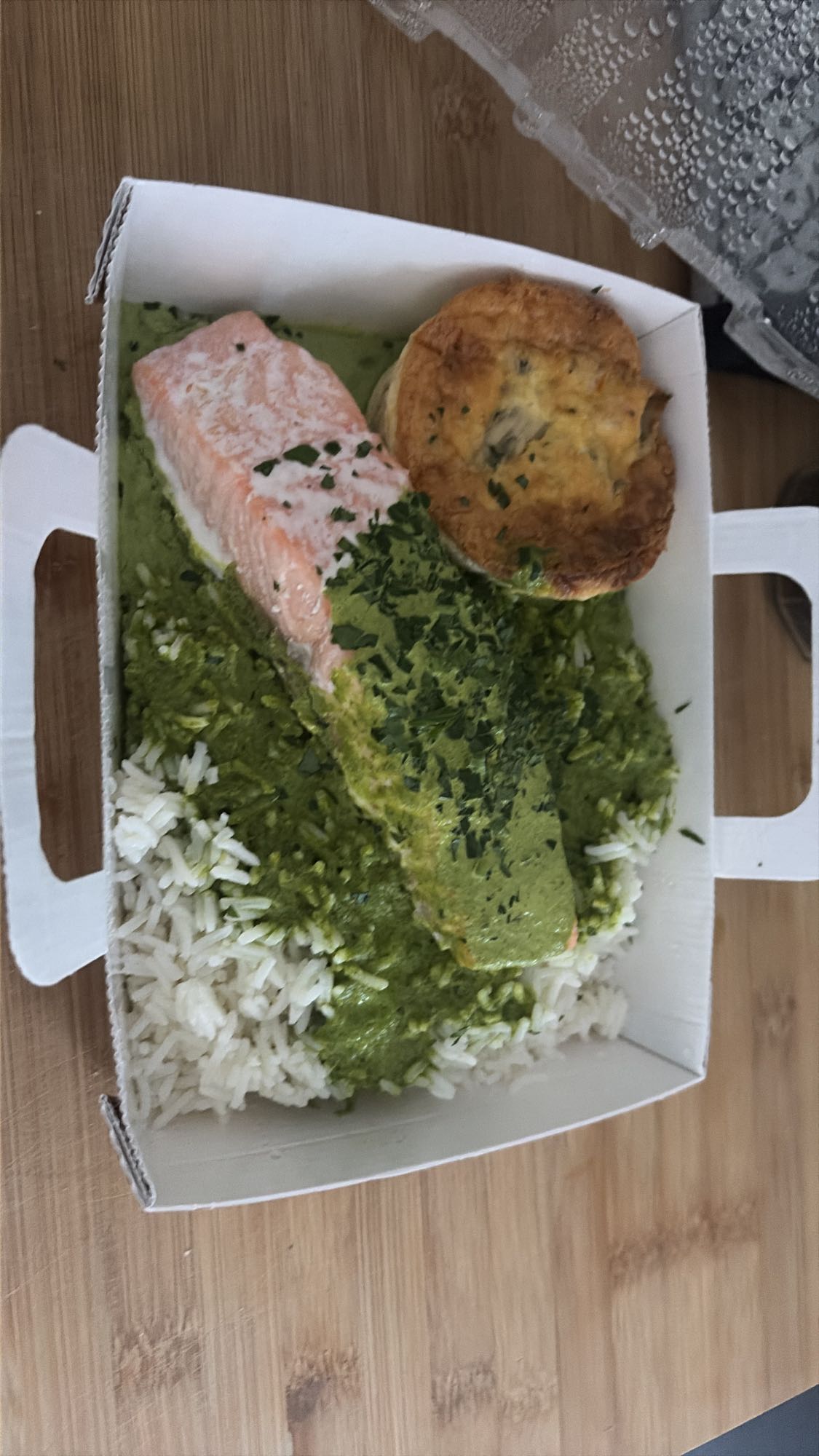 Saumon riz et quiche