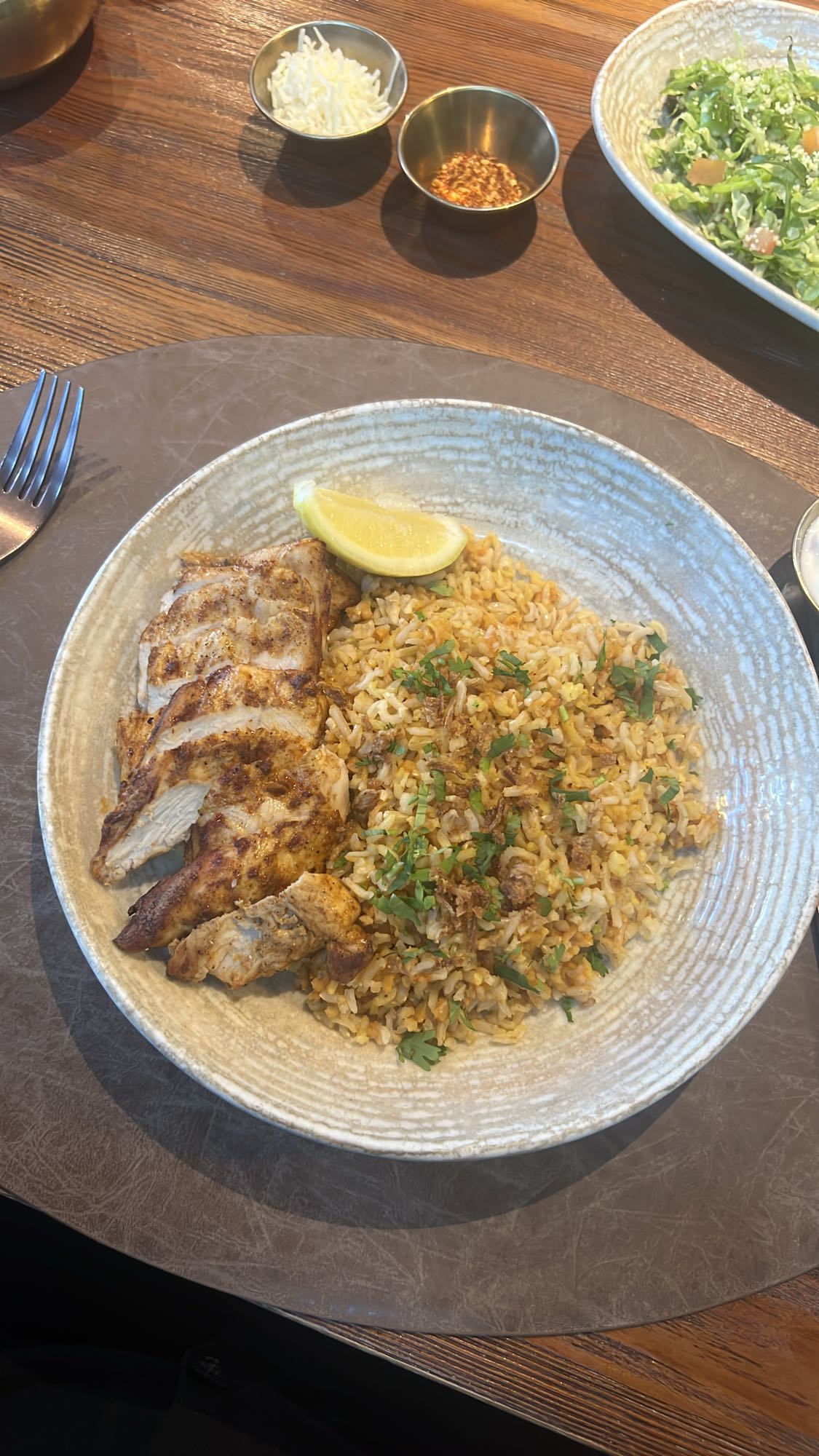 Grilled Chicken with Rice