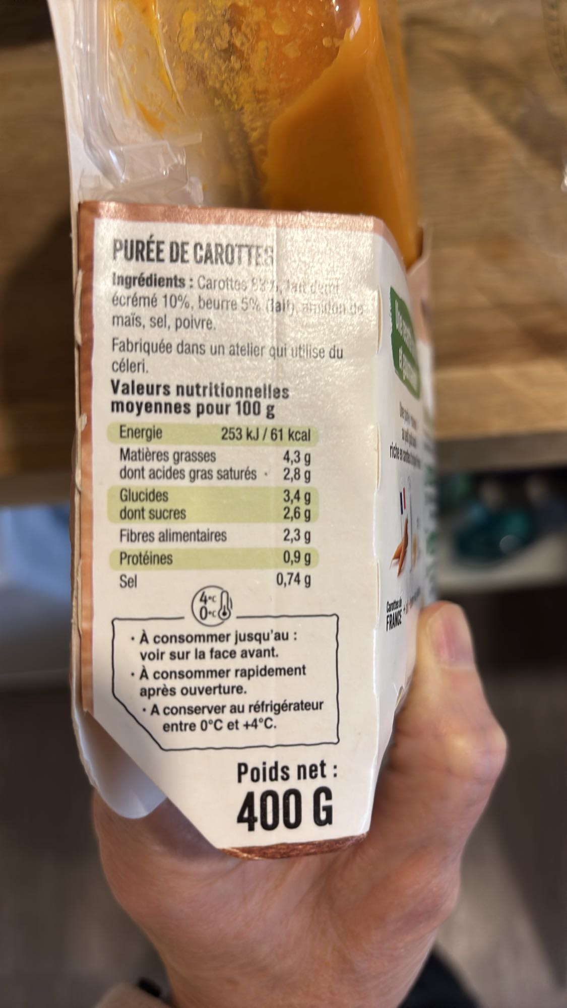 Purée de carottes