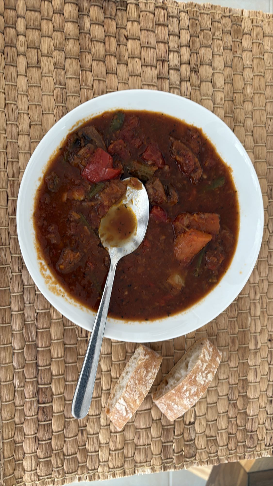 Vegetable Stew with Bread