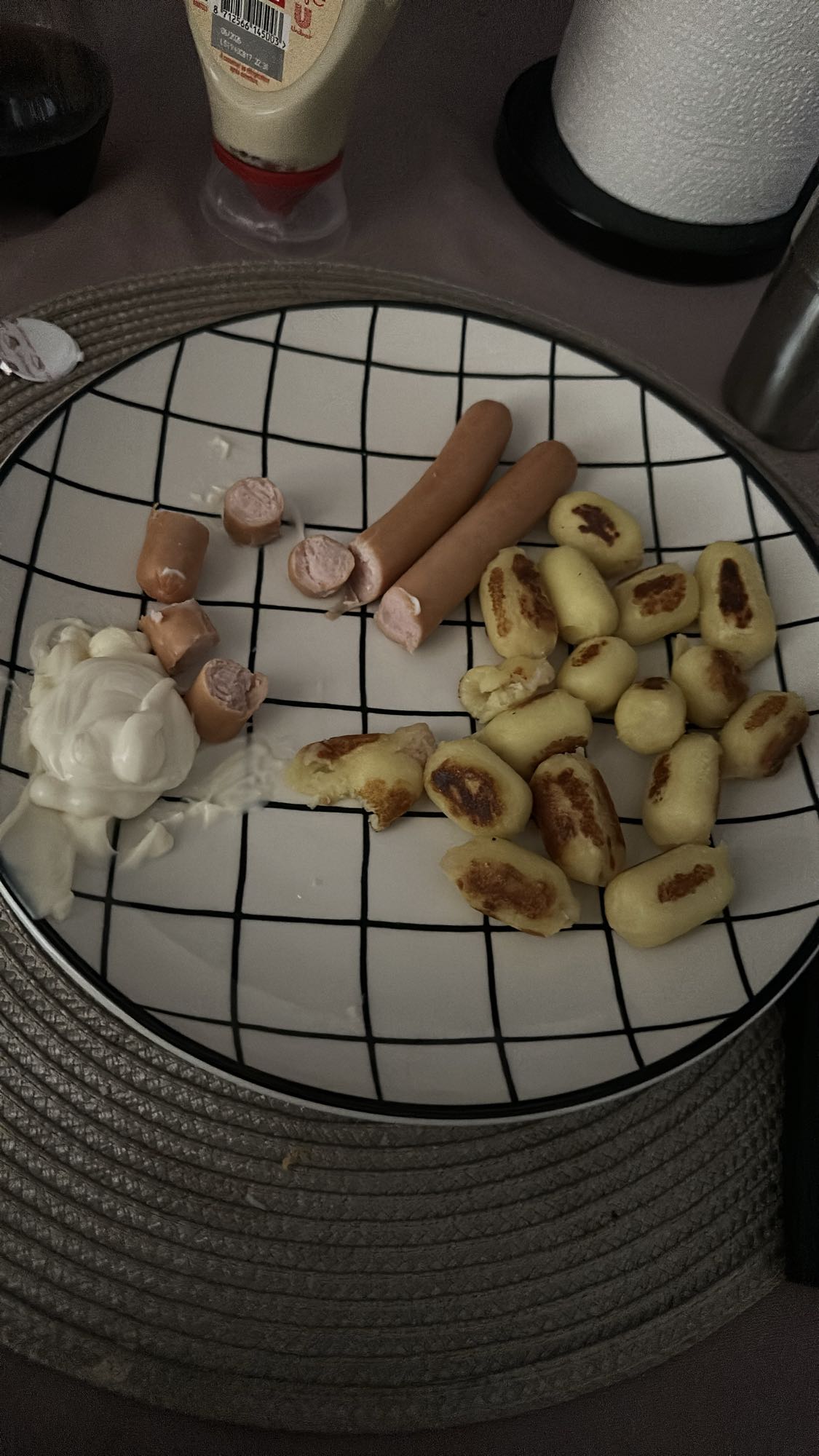 Saucisses et gnocchis