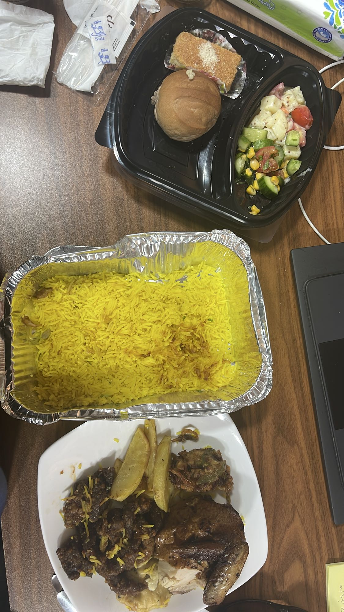 Mixed Grill with Rice & Sides