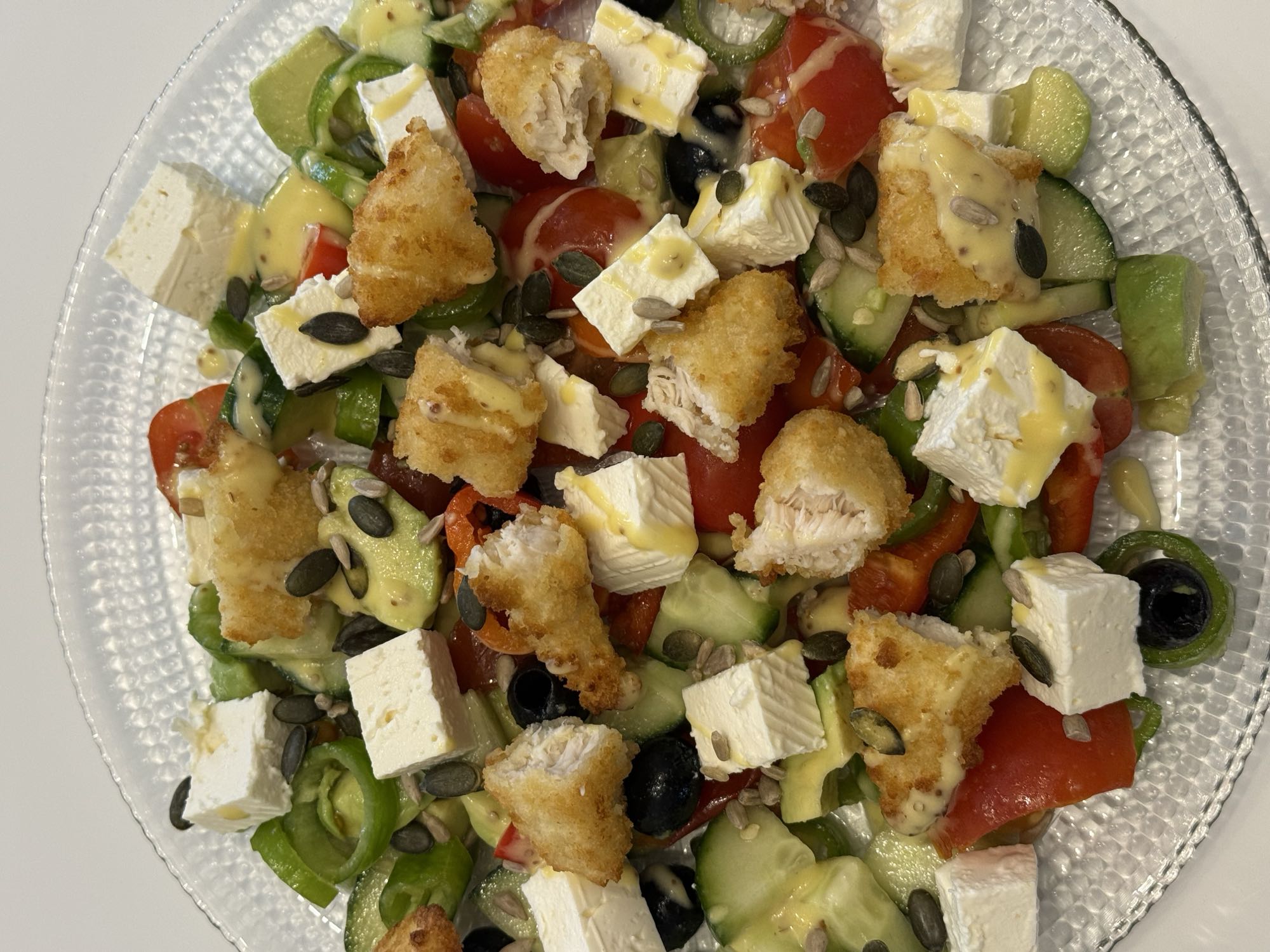 Salade croustillante au poulet