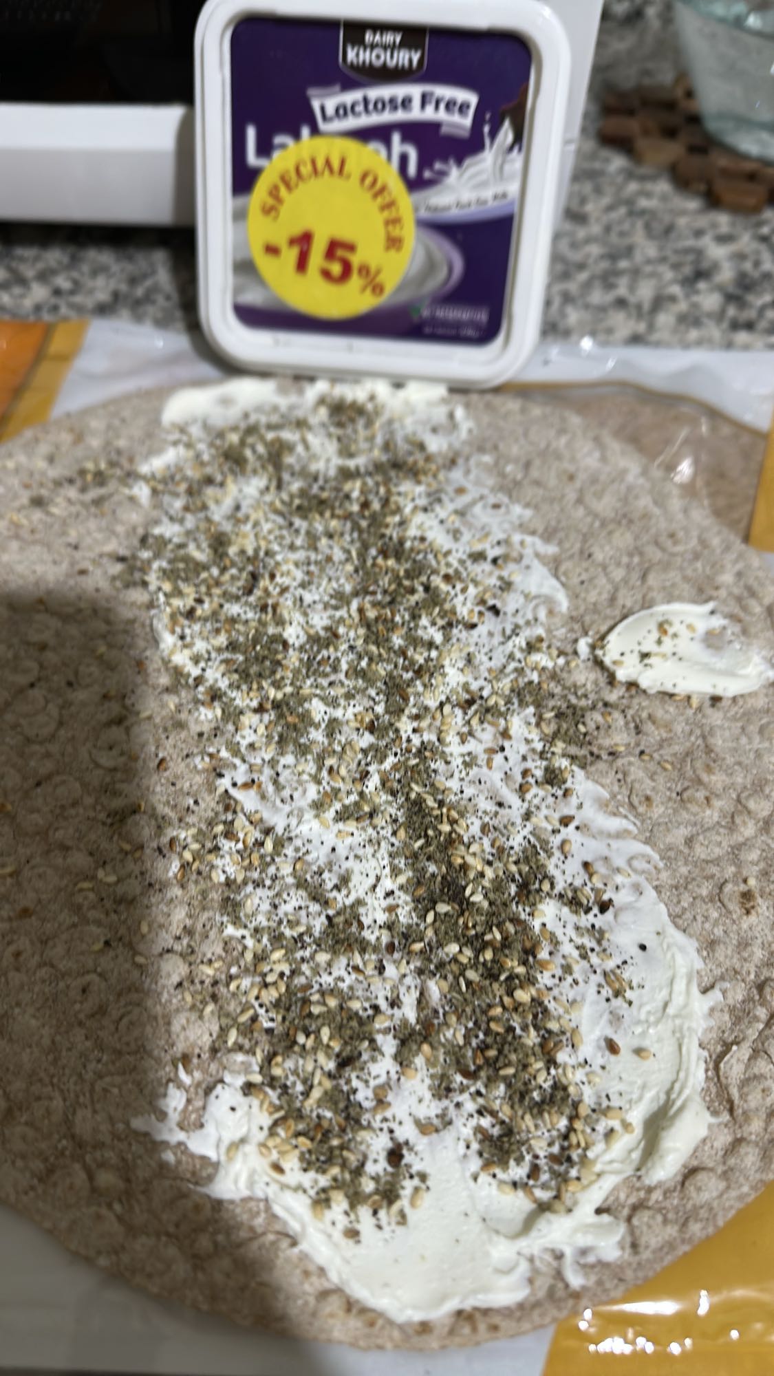 Labneh Wrap with Zaatar