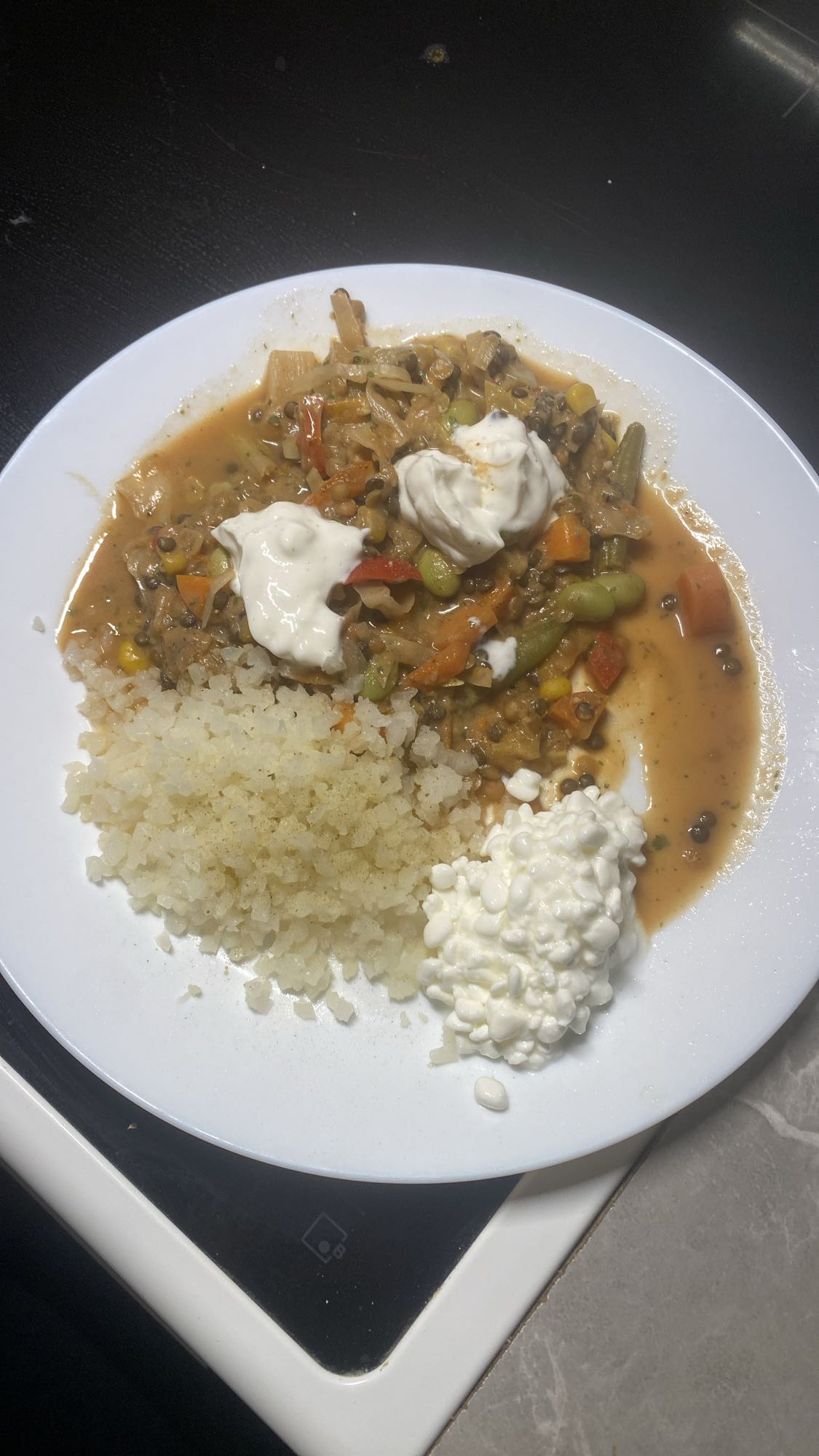 Grönsaksgryta med ris