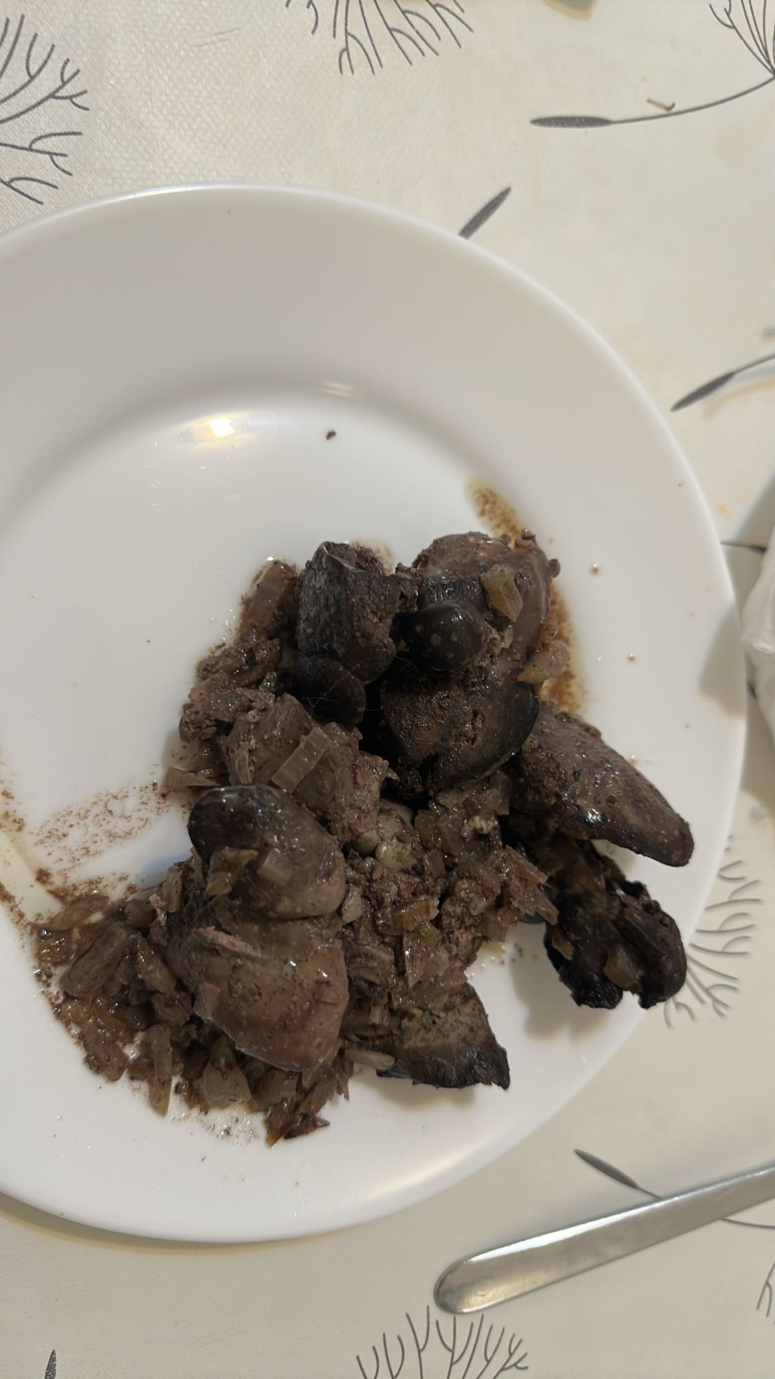 Chicken liver with onions