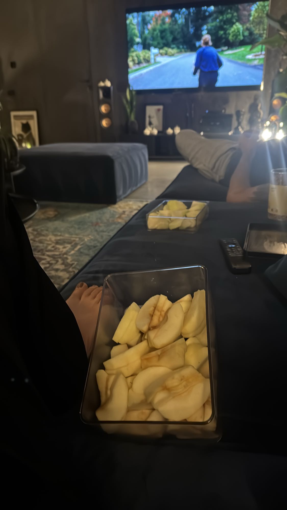 Pokrojone jabłka na przekąskę