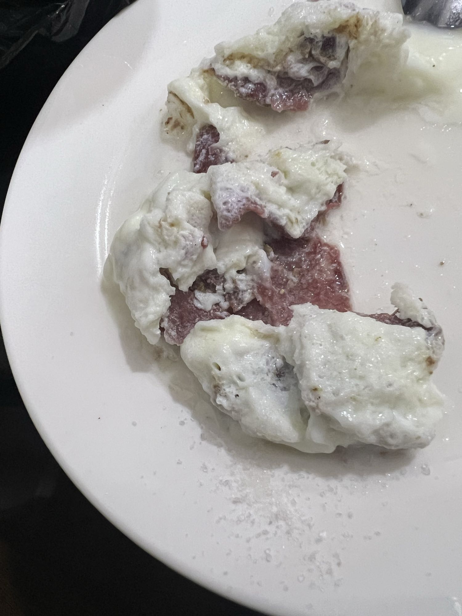 Egg Whites with Pastrami