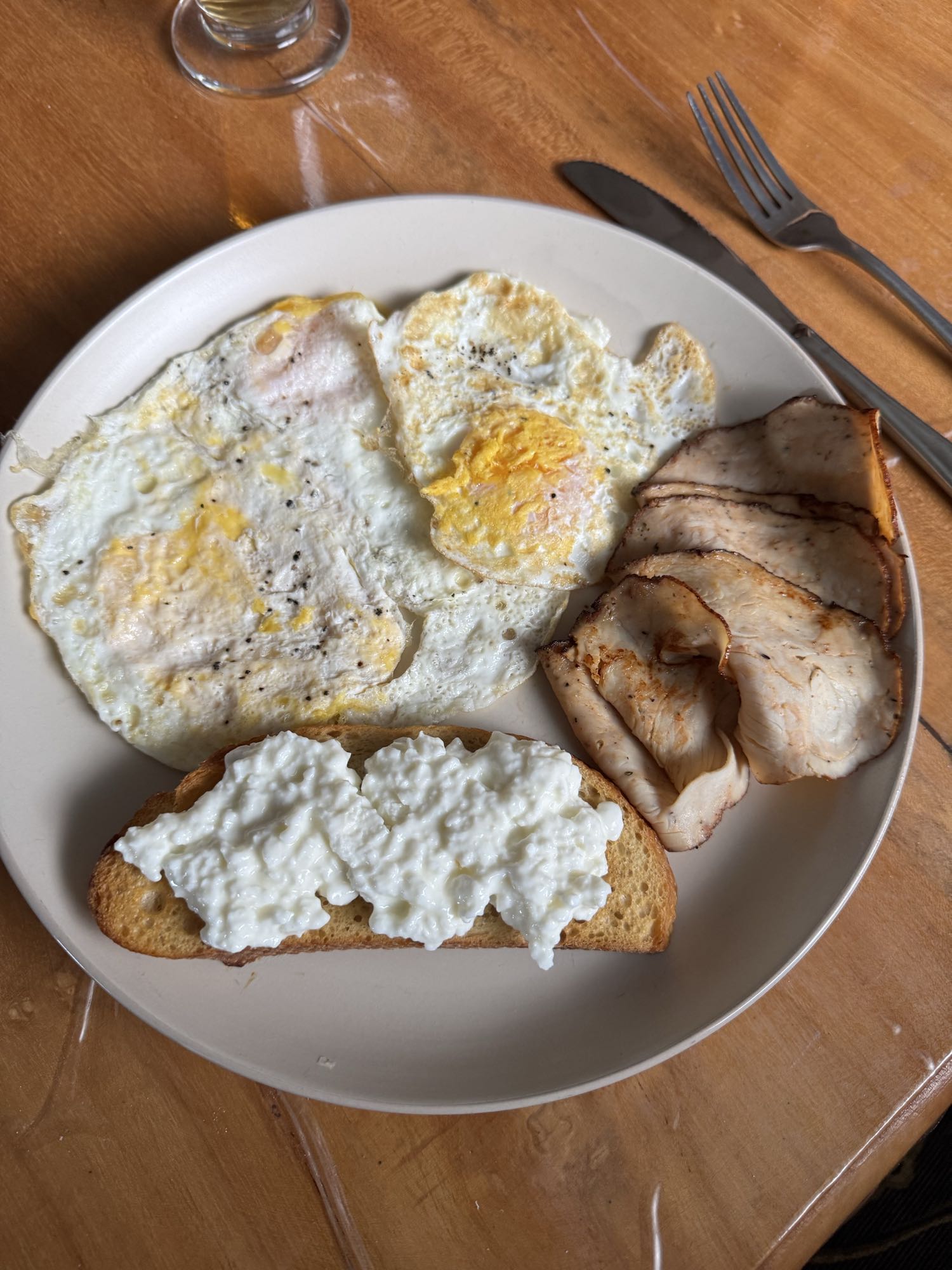 Desayuno proteico sencillo