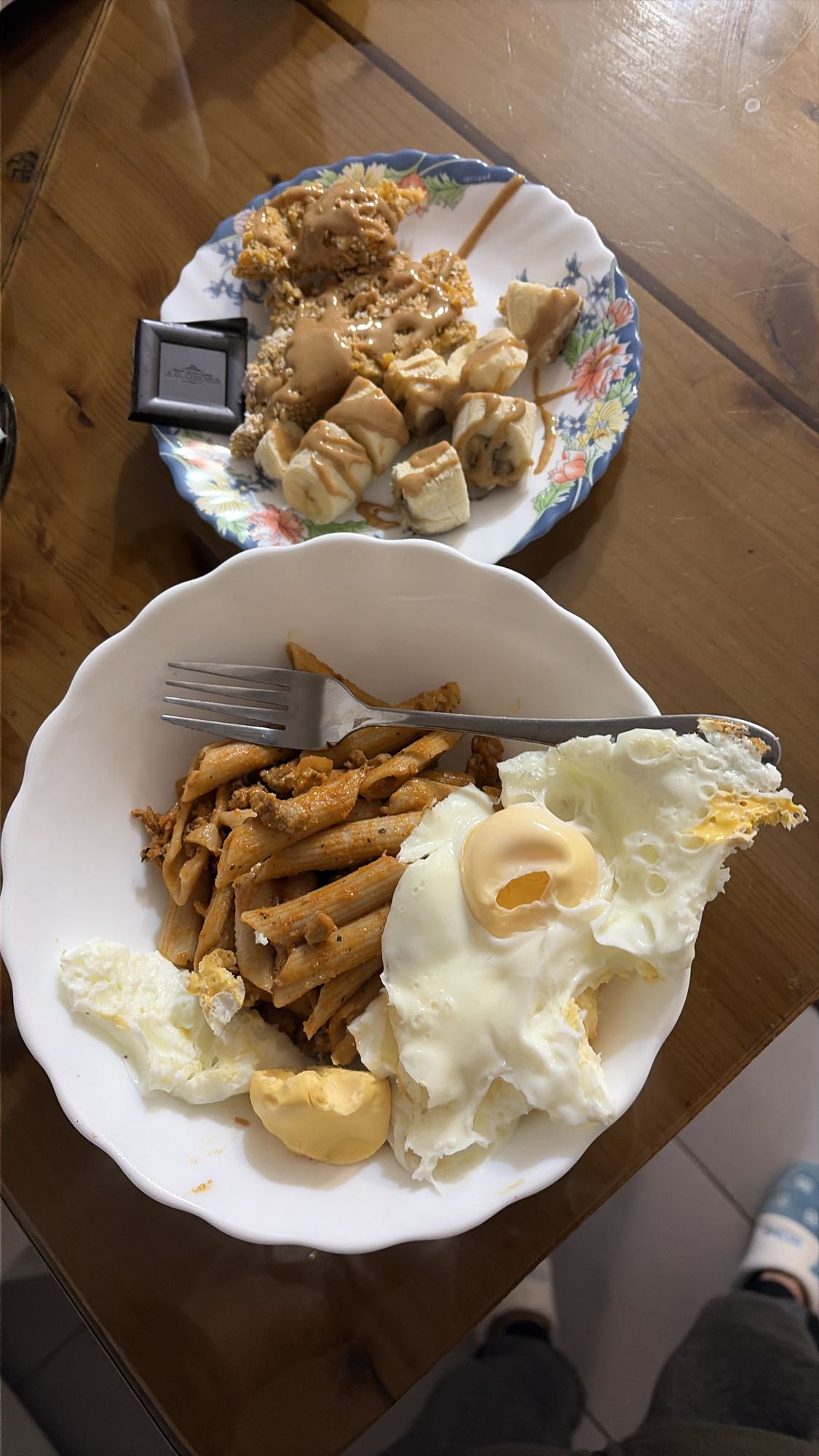 Paste integrale cu curcan și gustare proteică