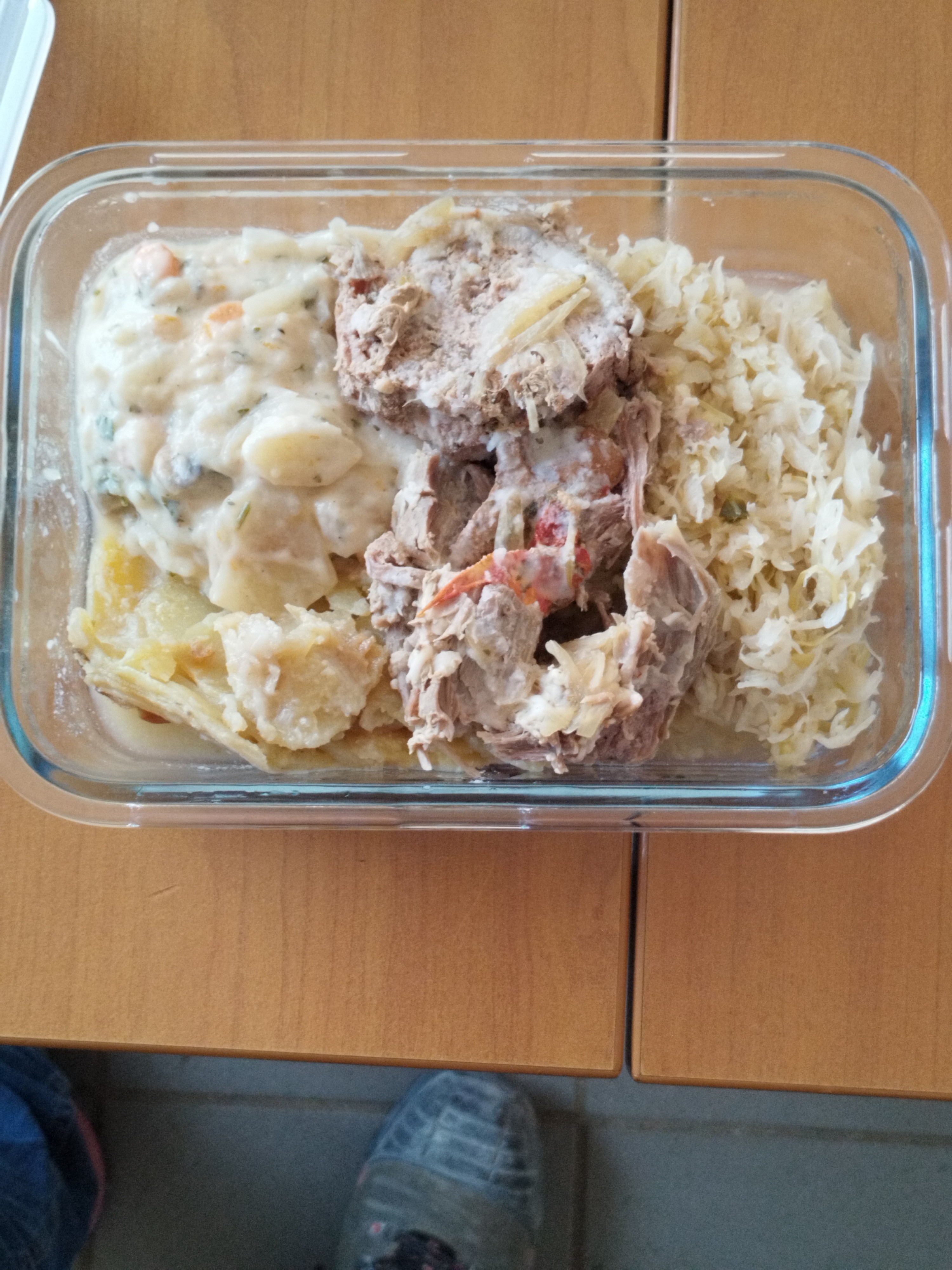 Choucroute et gratin