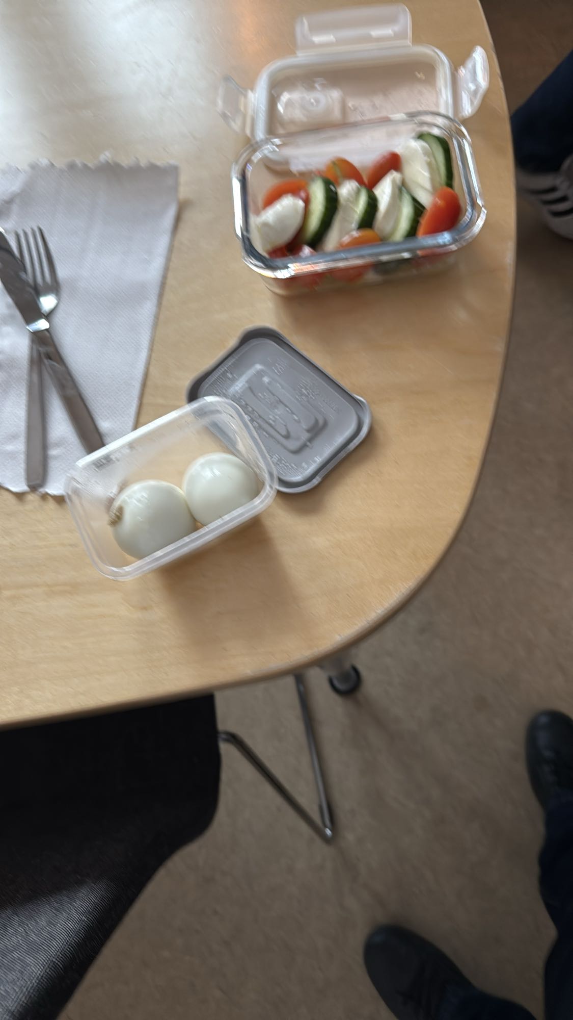 Ägg och grönsakssallad