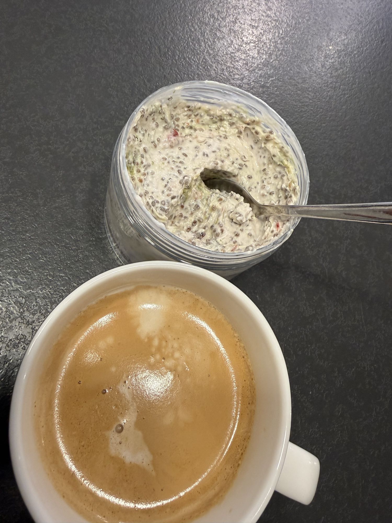Café et pudding chia