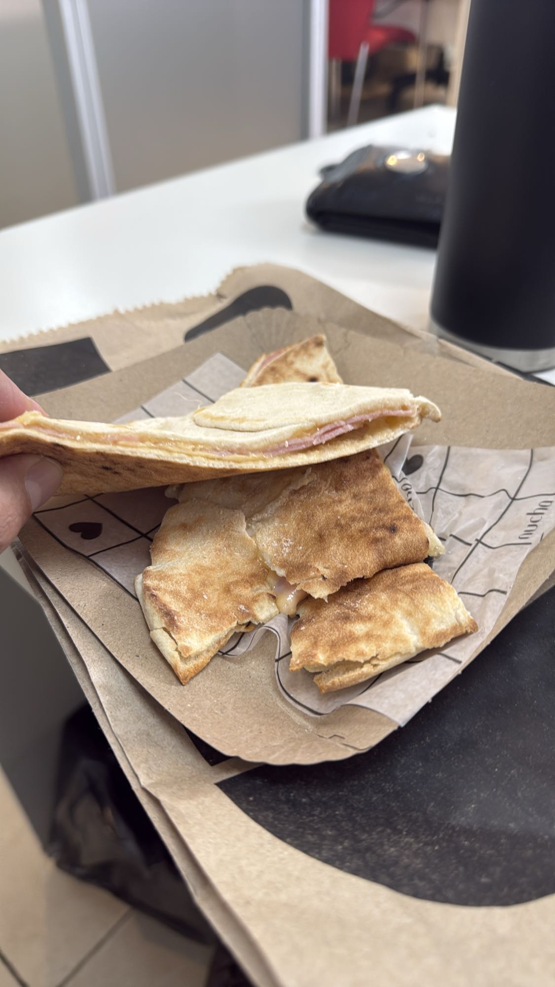 quesadilla de jamón y queso