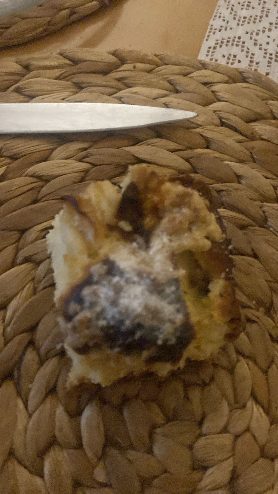 kawałek ciasta z serem