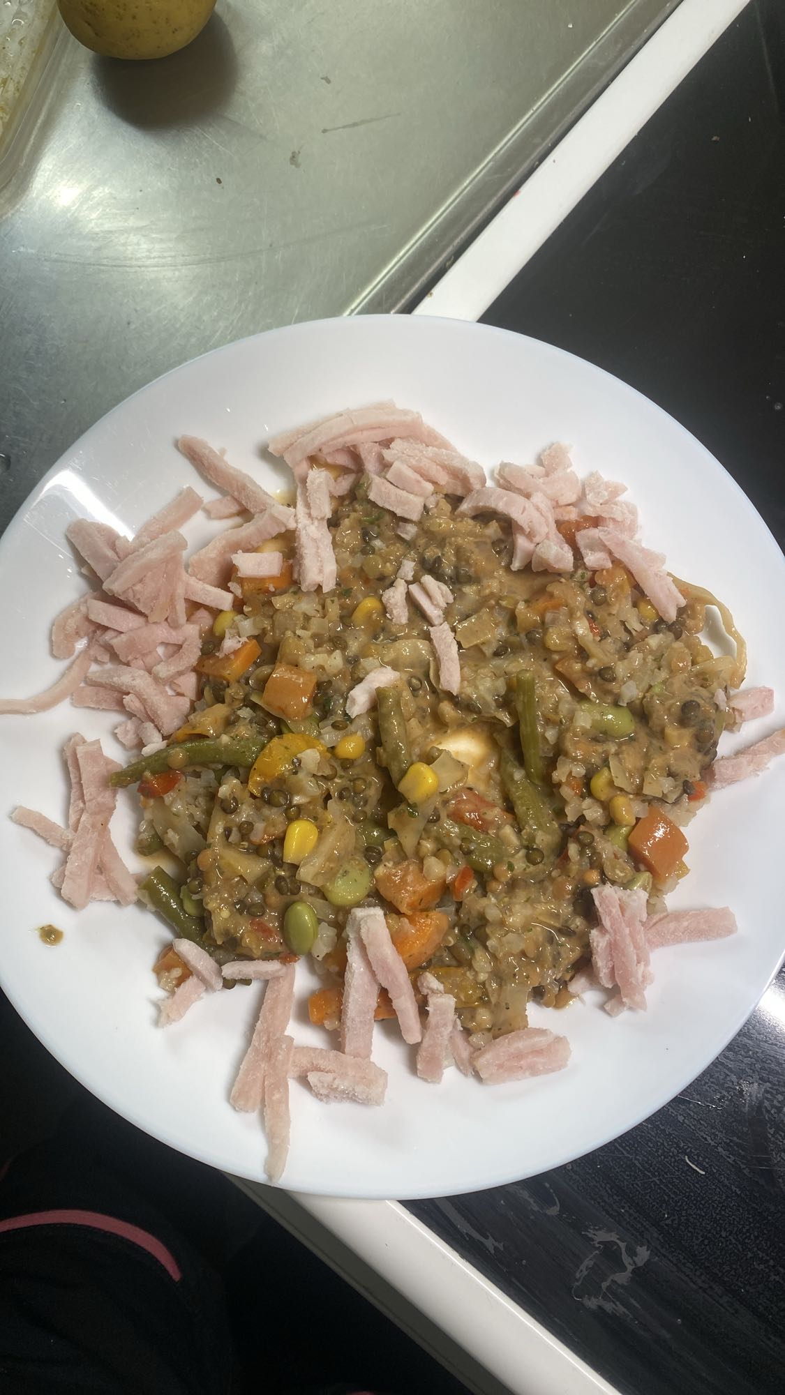 Grönsaksgryta med skinka