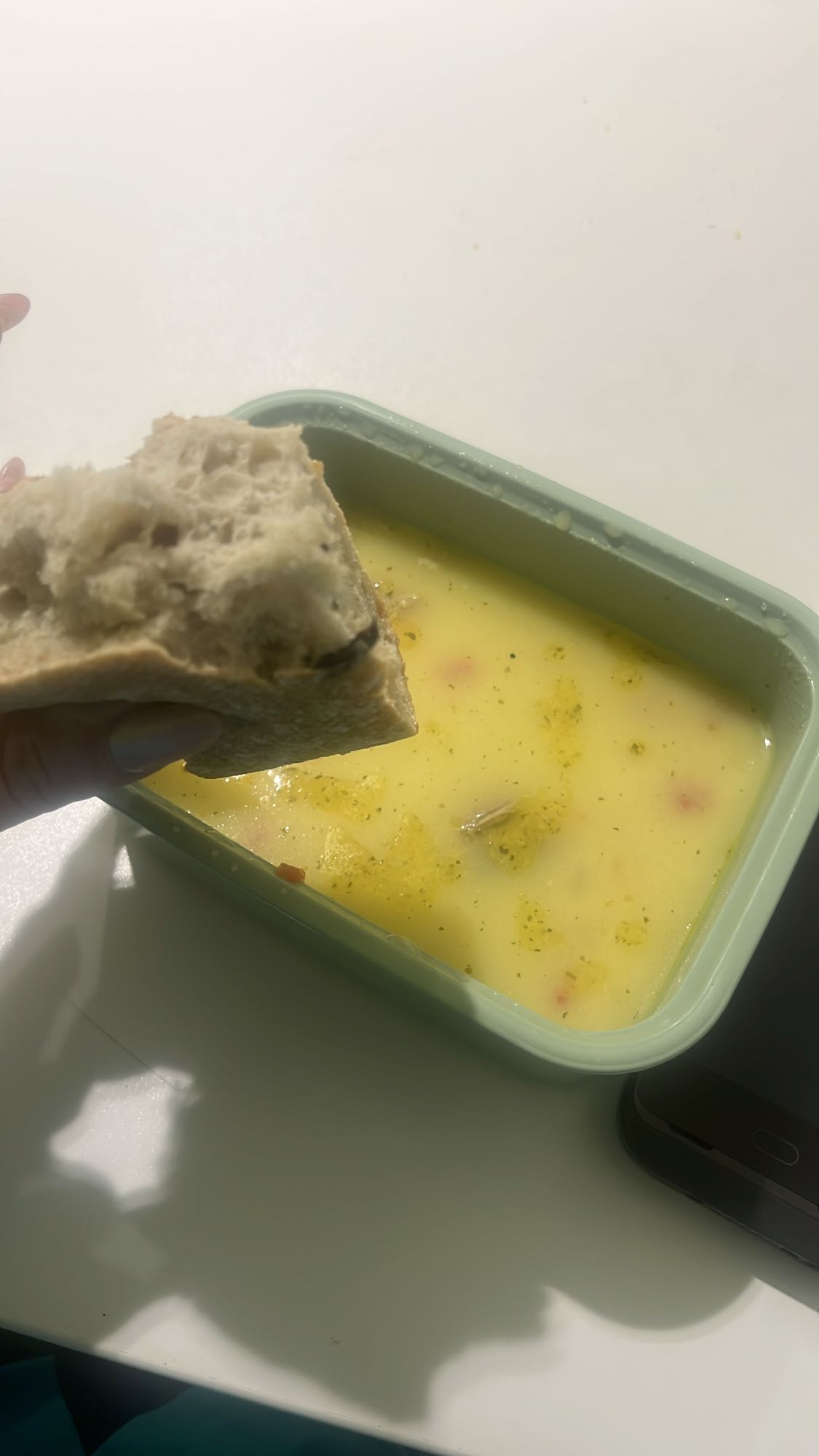 Supă cremă cu pâine