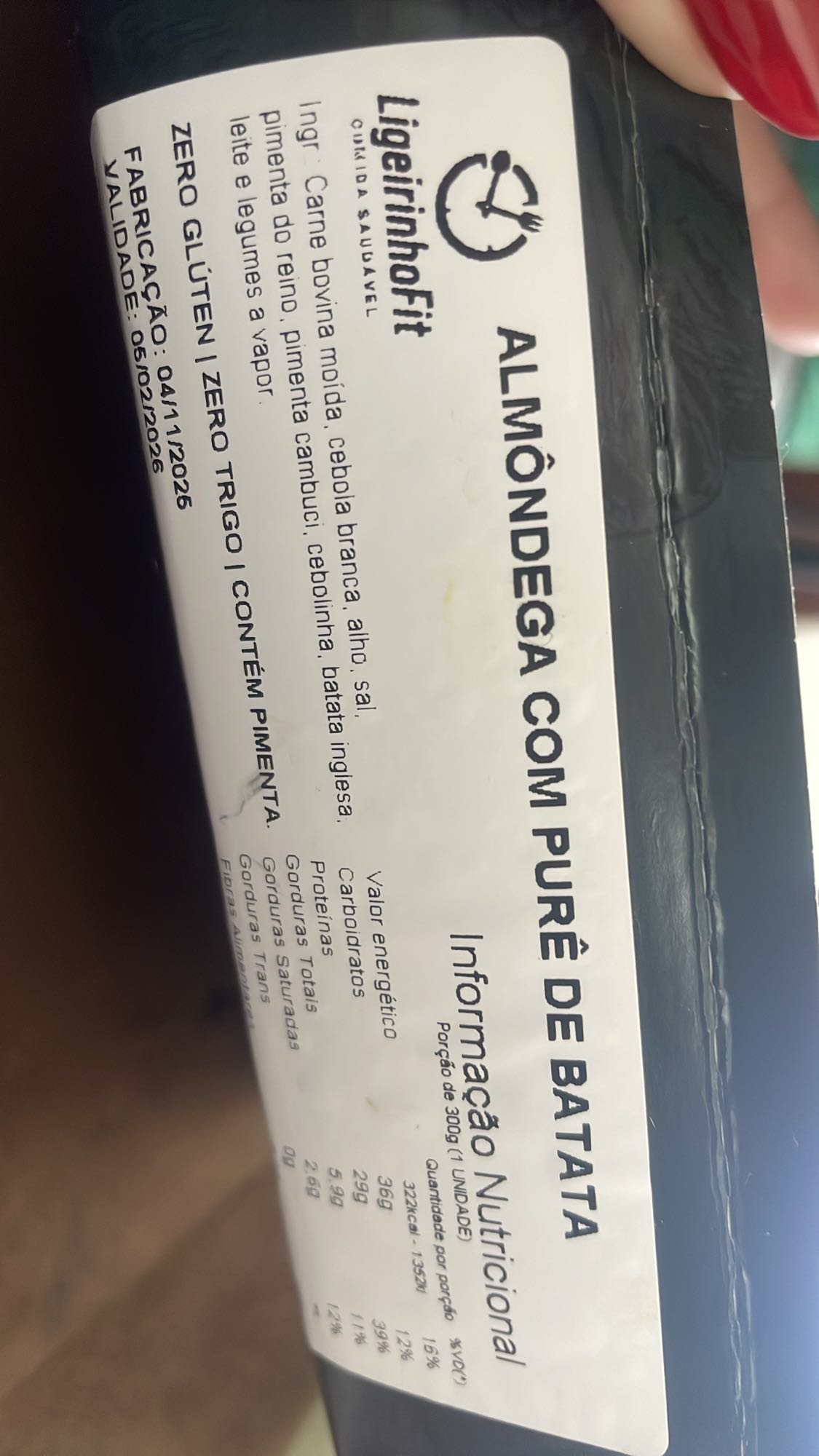 Almôndega com purê