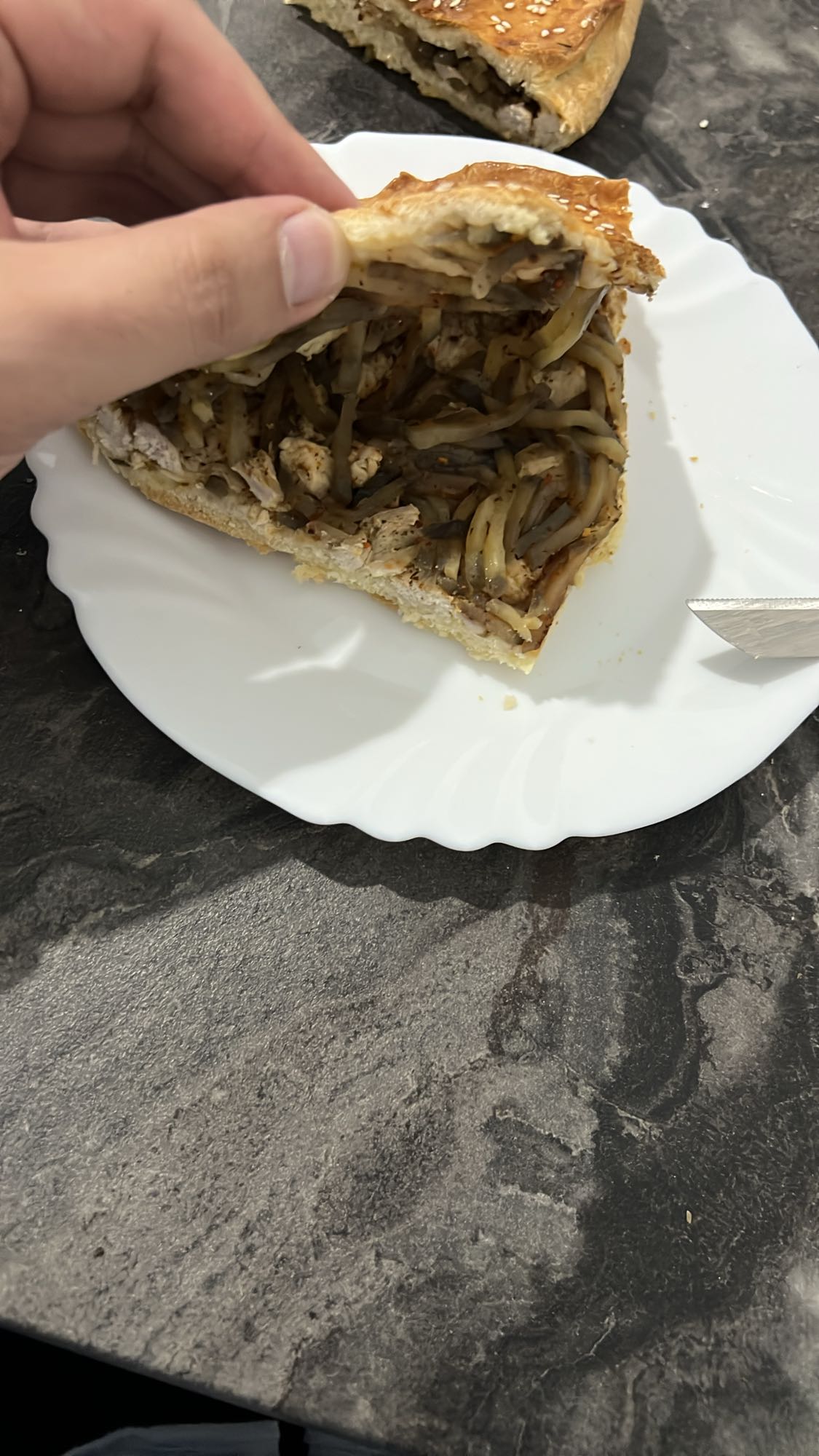 հավով լցոնված բուլկի