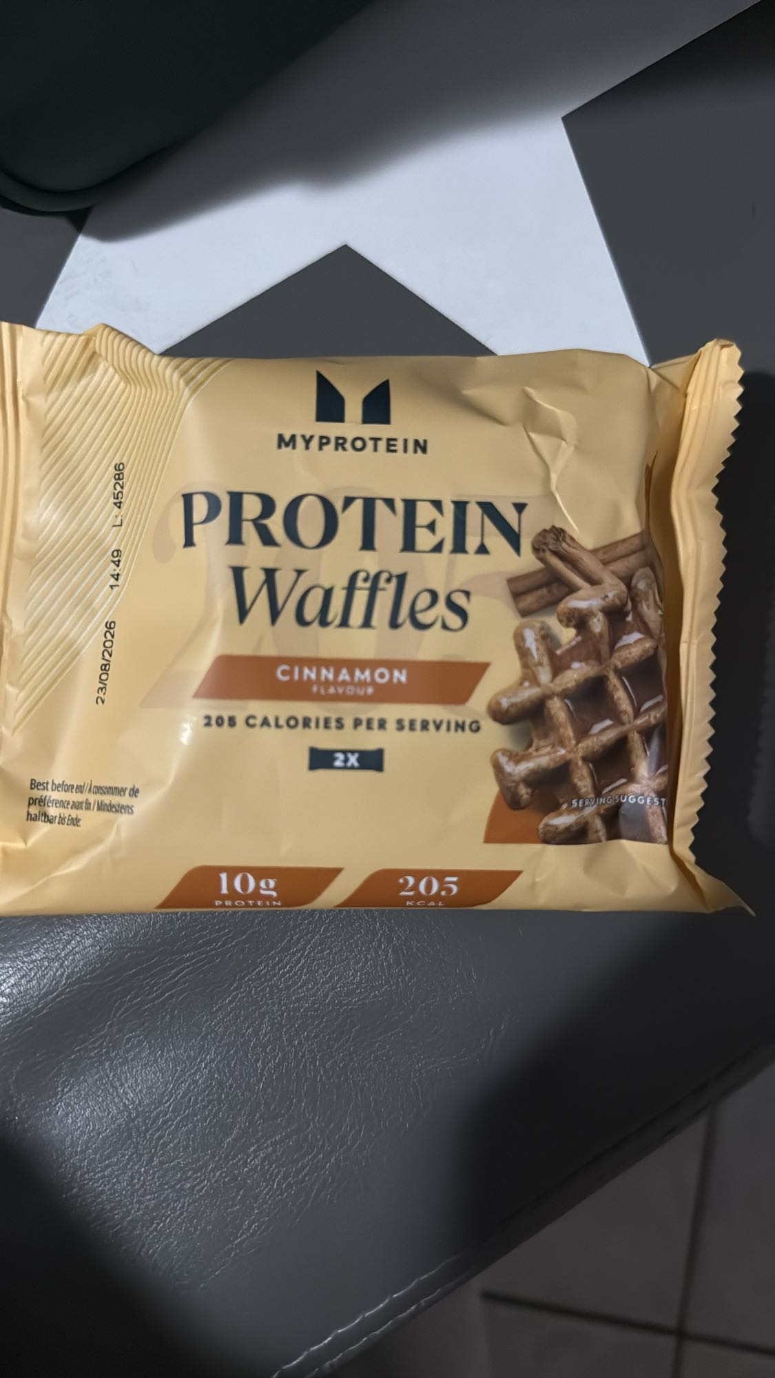 Wafe proteice cu scorțișoară