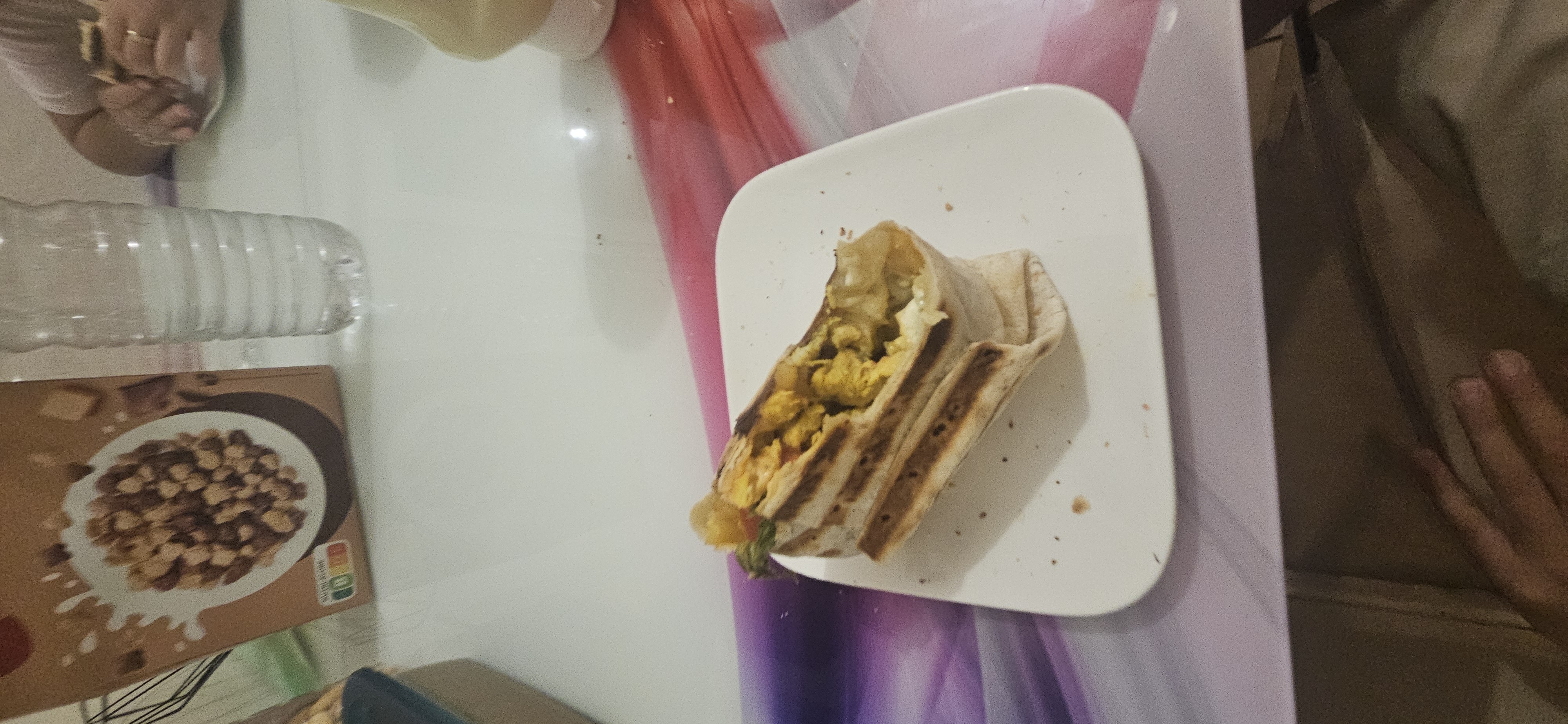 Wrap aux œufs et légumes