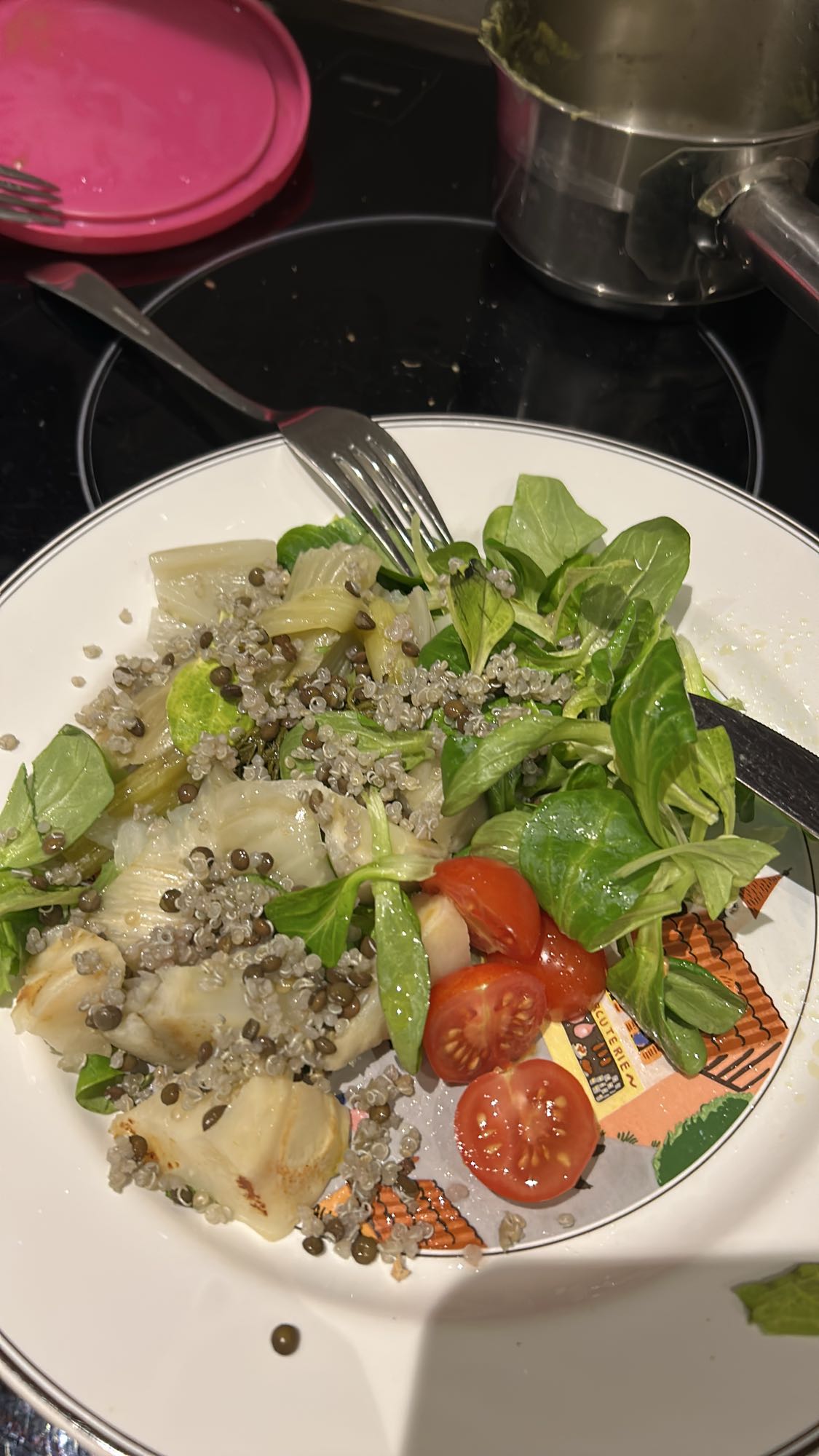 Salade quinoa lentilles