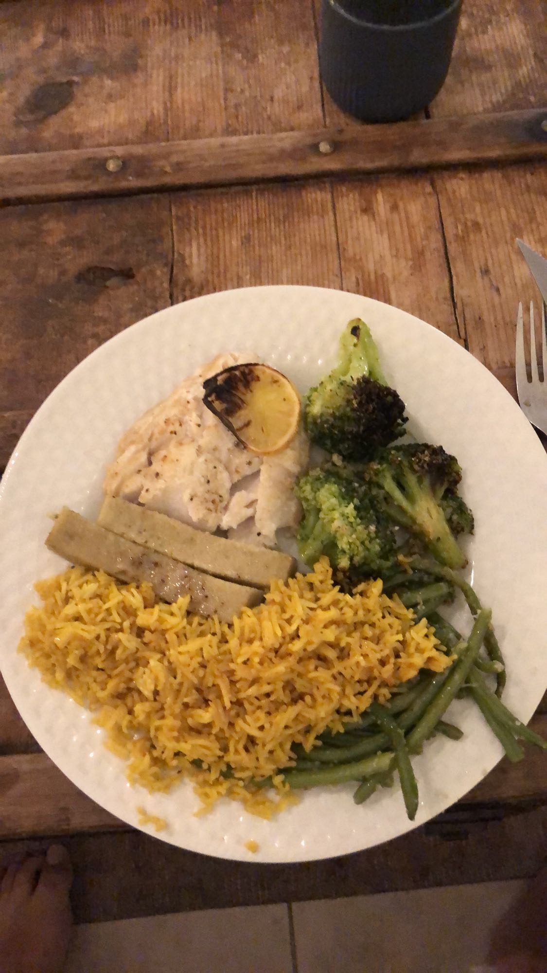 Poulet et riz aux légumes