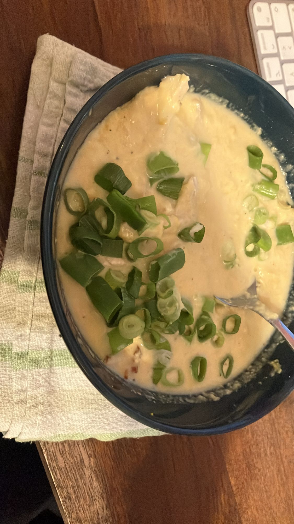 sopa cremosa de frango