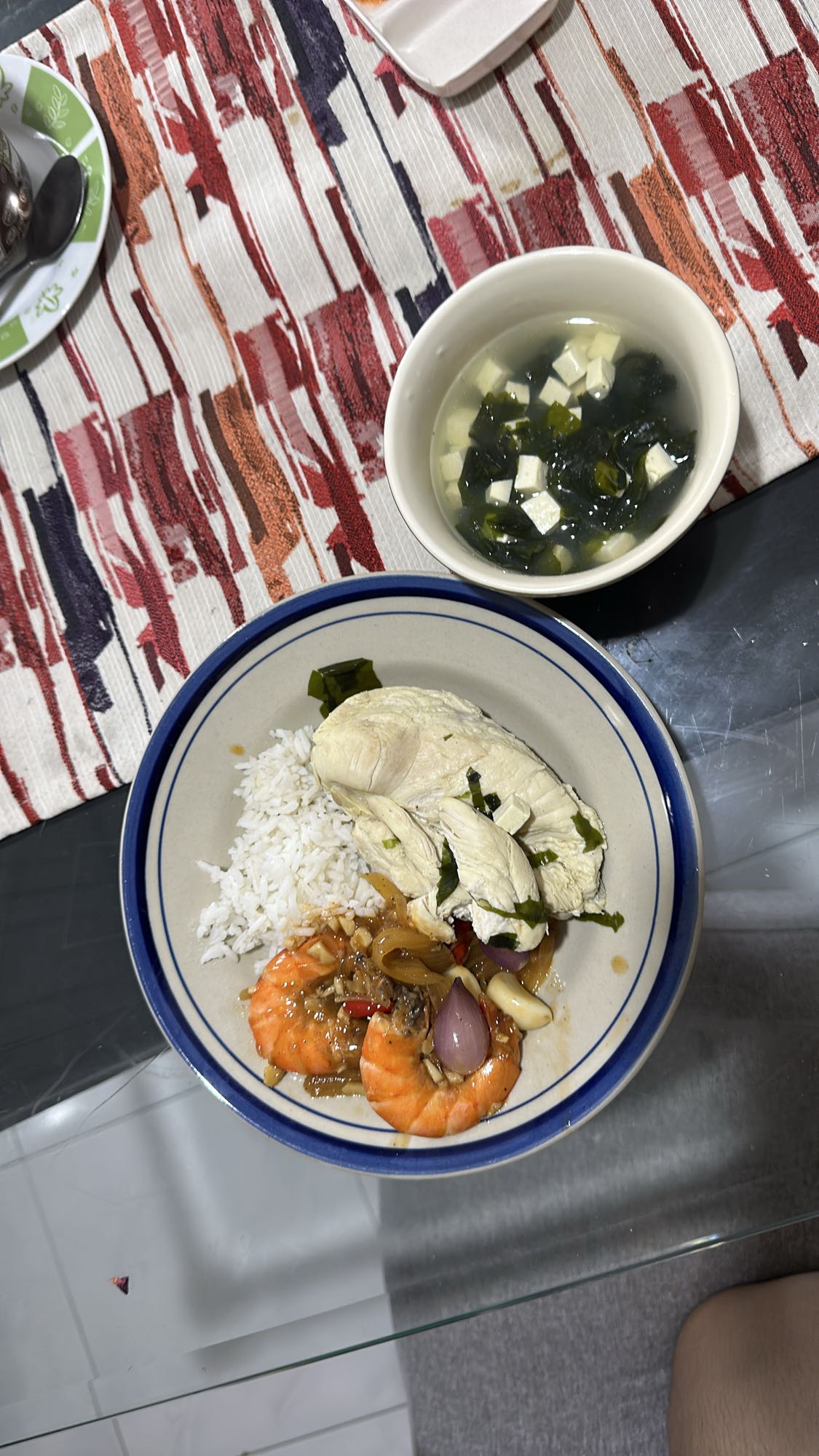 Chicken Shrimp Rice Soup