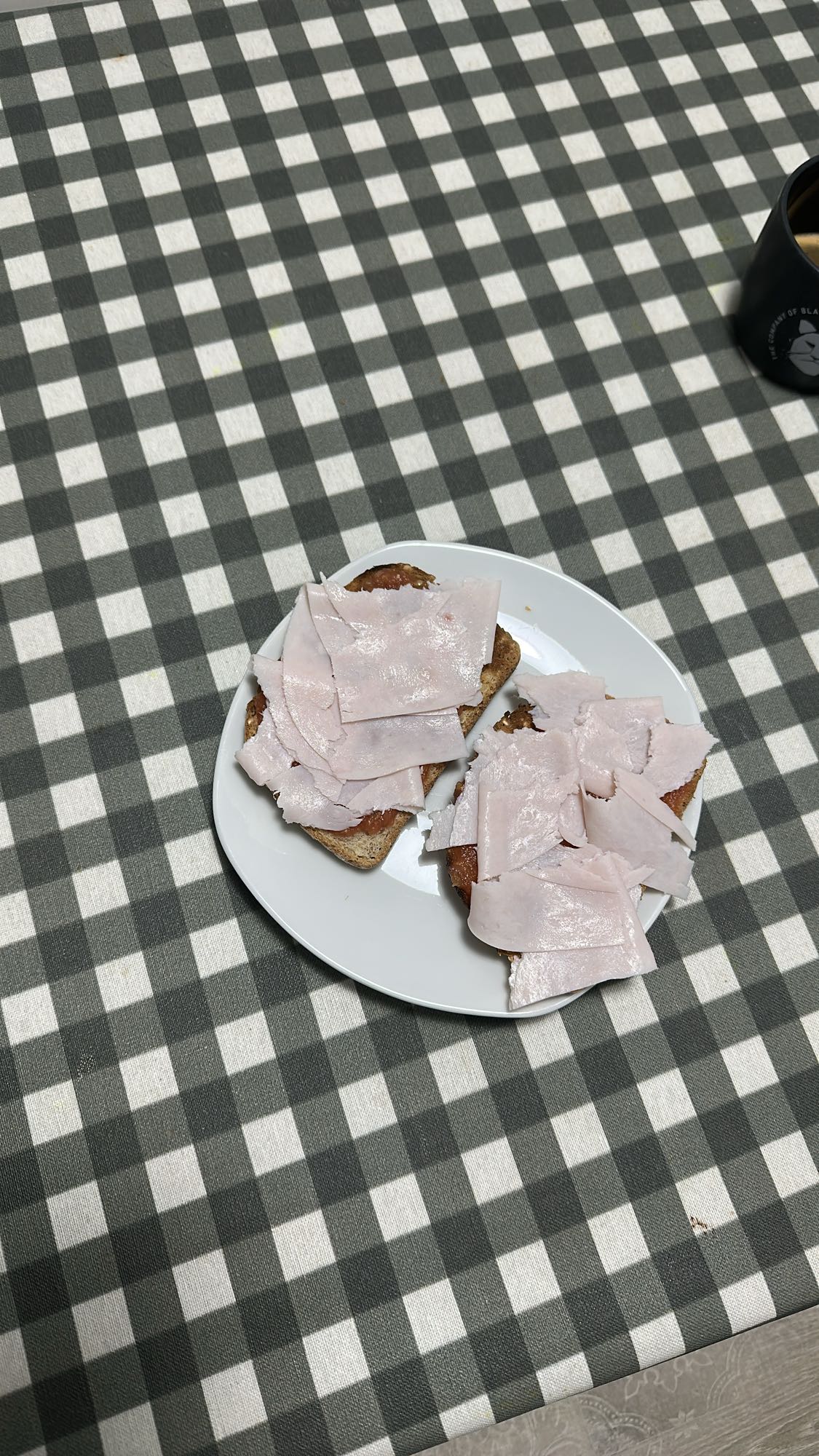 Tostadas con jamón