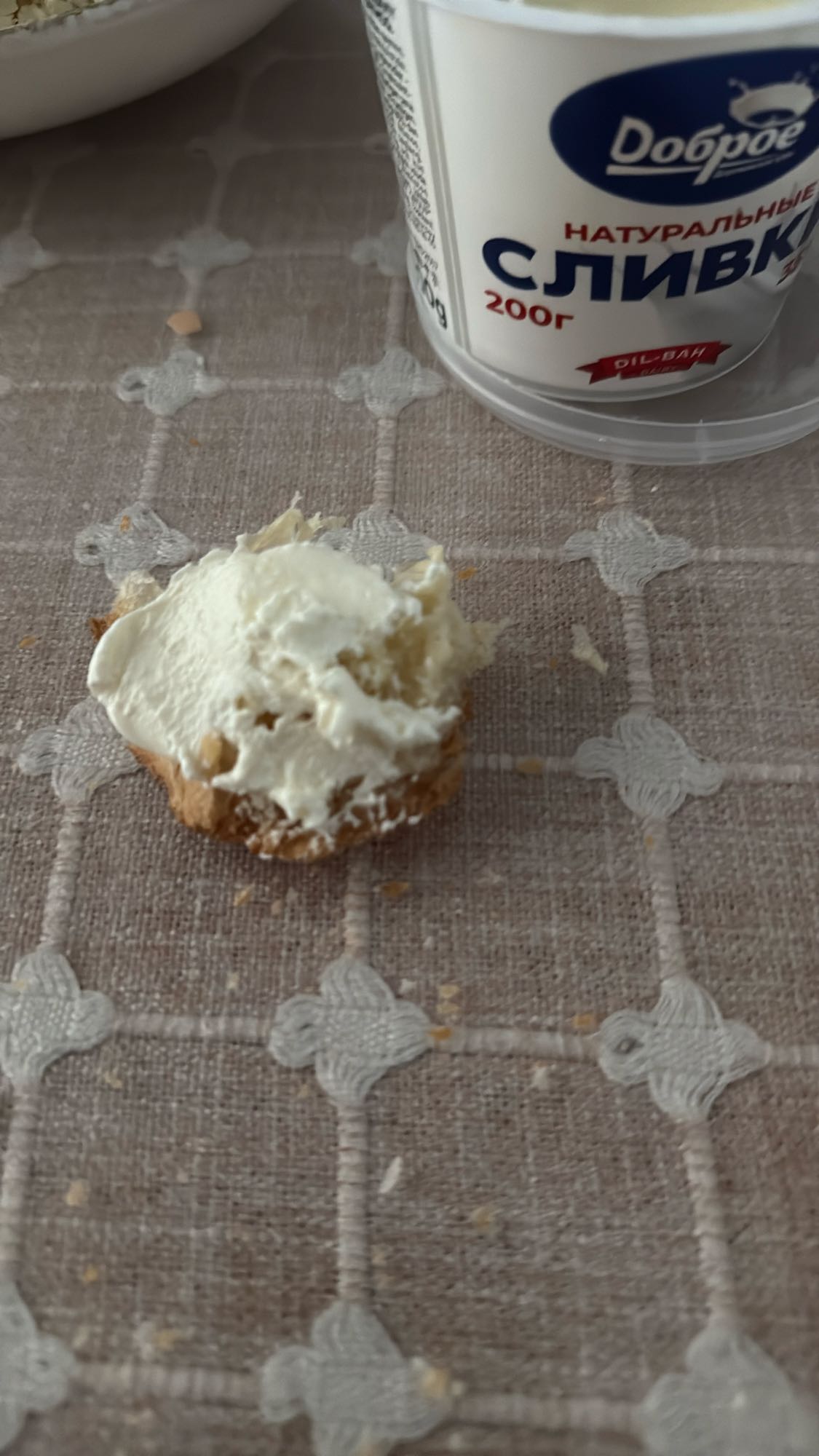 хлеб с сливками