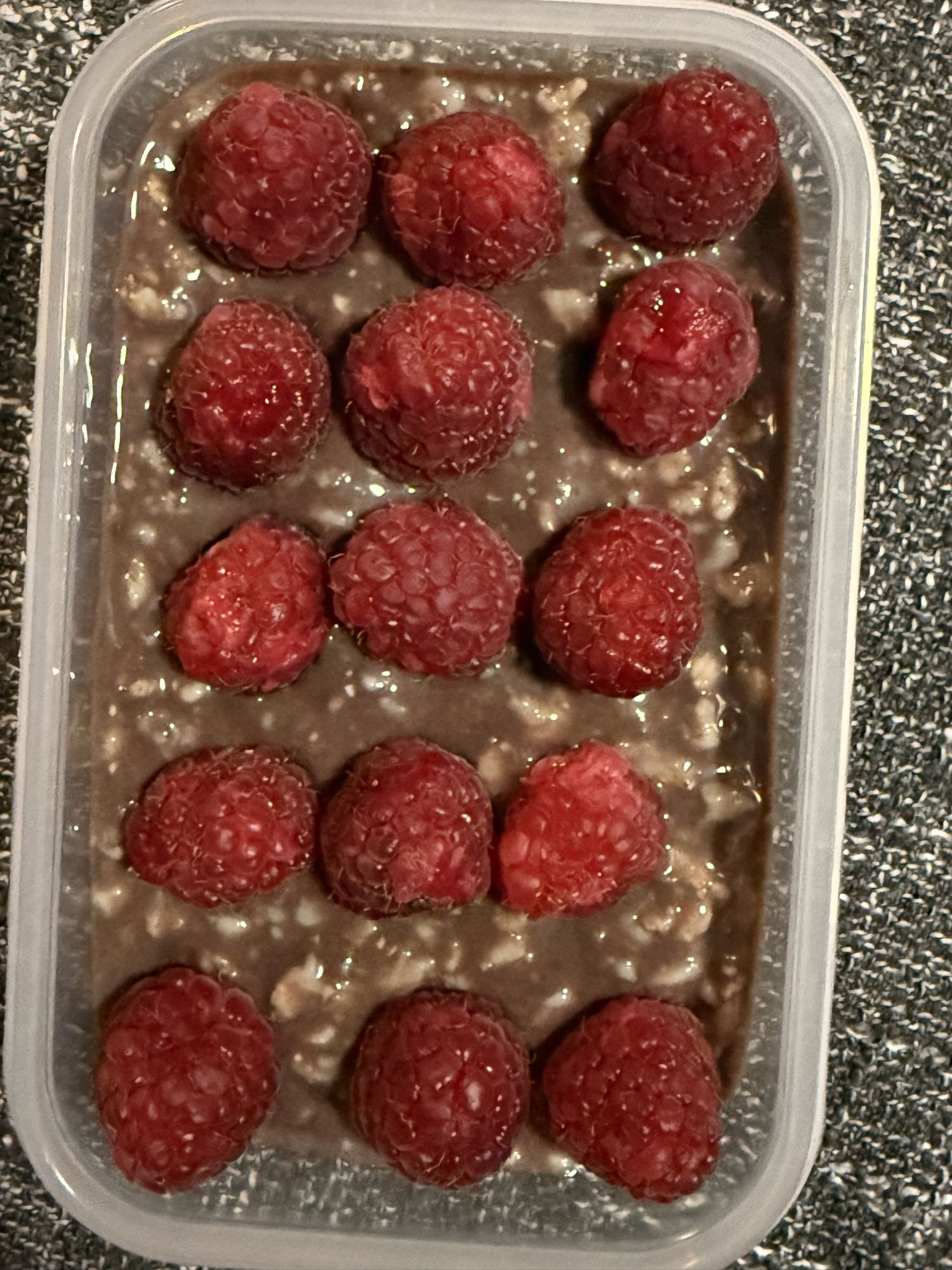 Budincă de ovăz cu zmeură