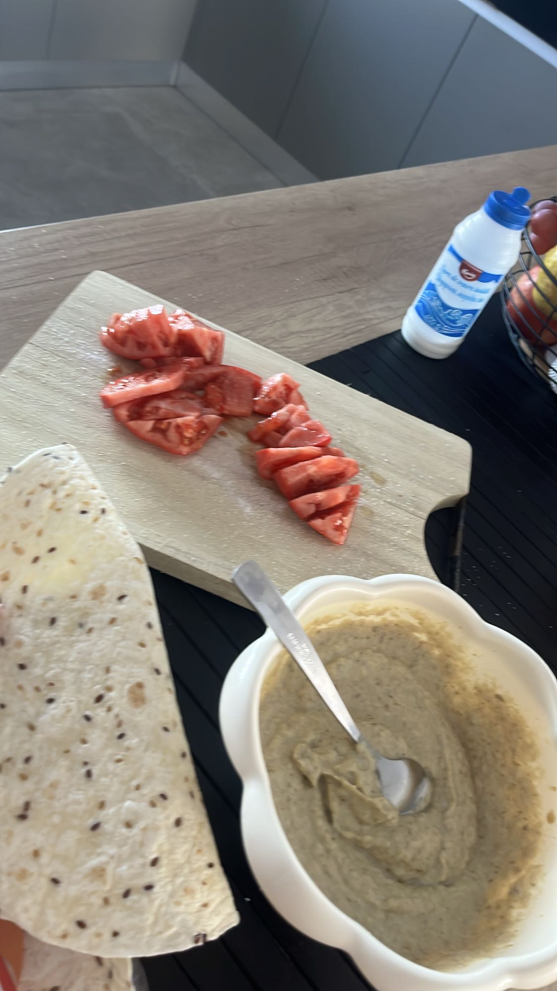 Wrap cu legume și iaurt