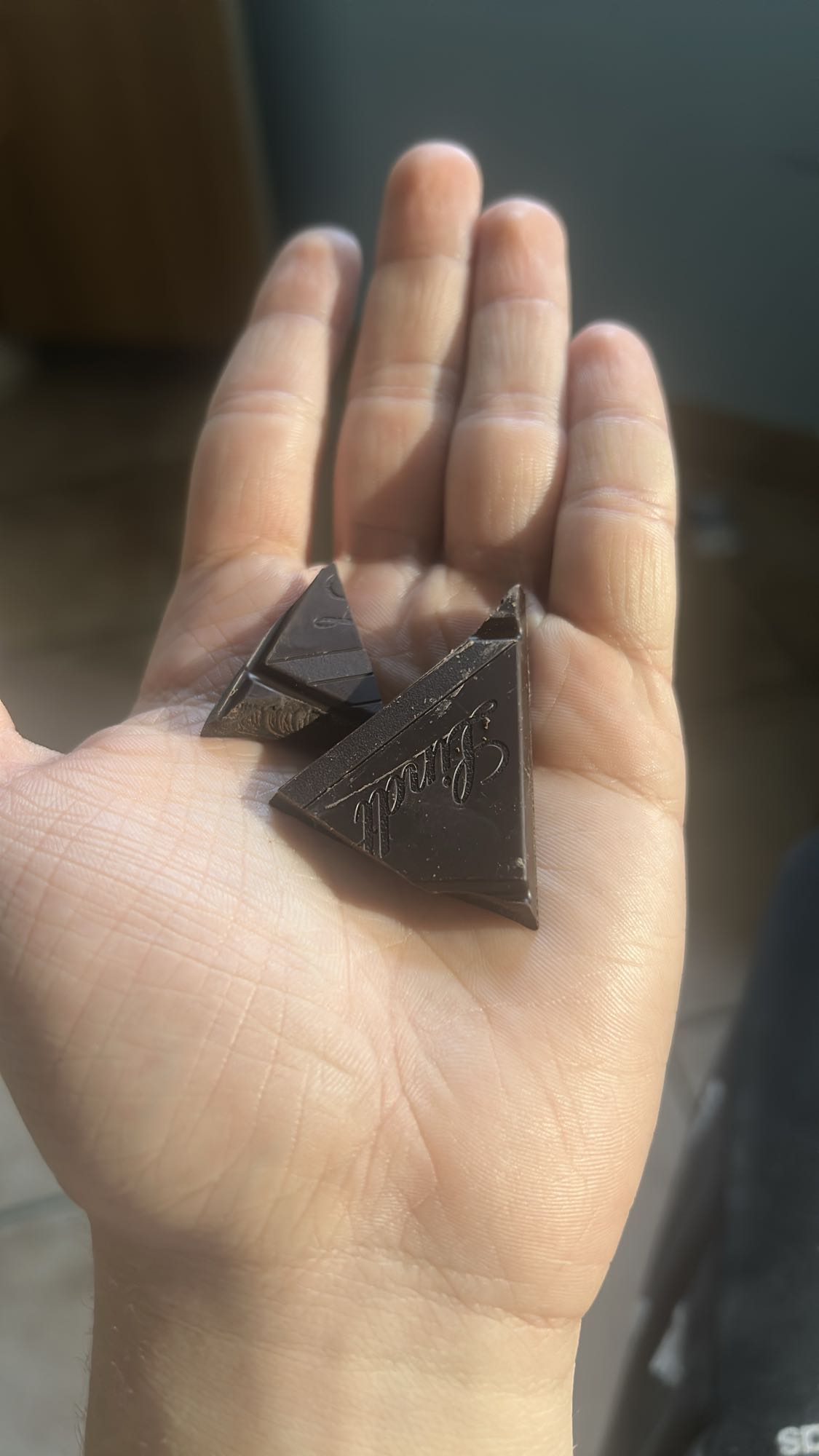 Quadratino di cioccolato fondente 80%