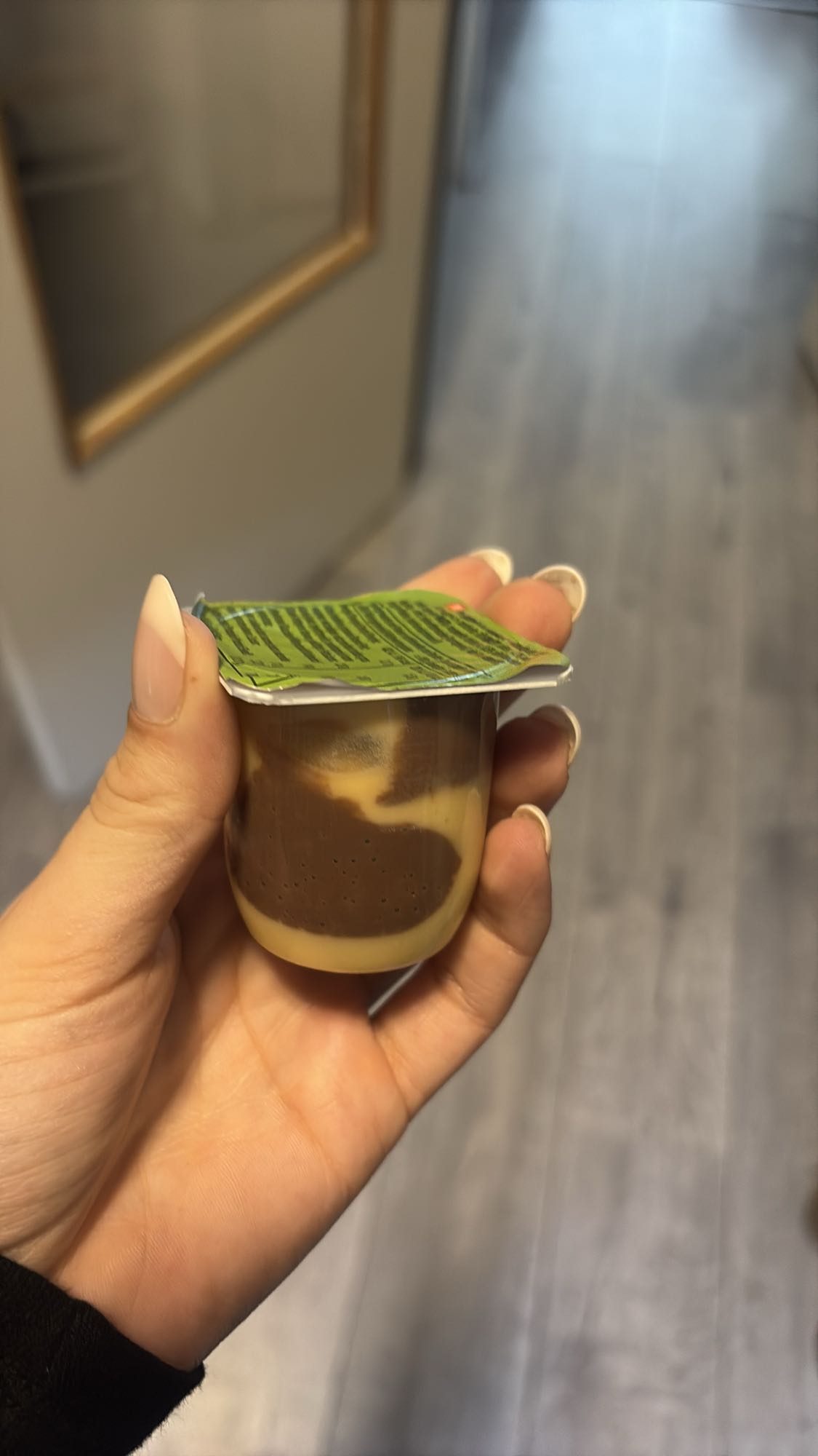 chocolade vanille pudding cup