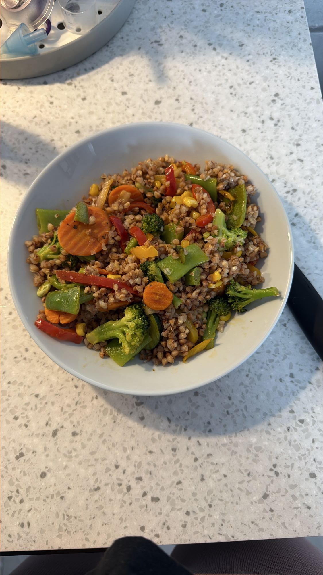 Kasza gryczana z warzywami